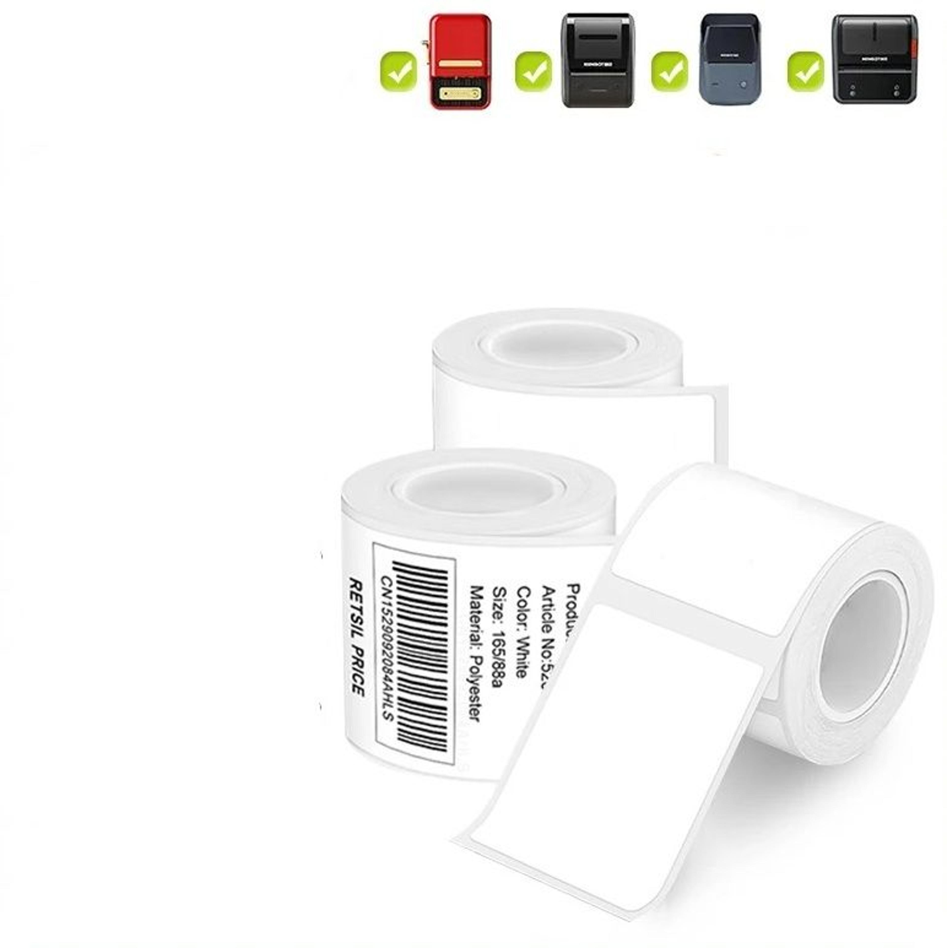 direct thermal white adhesive label roll sets