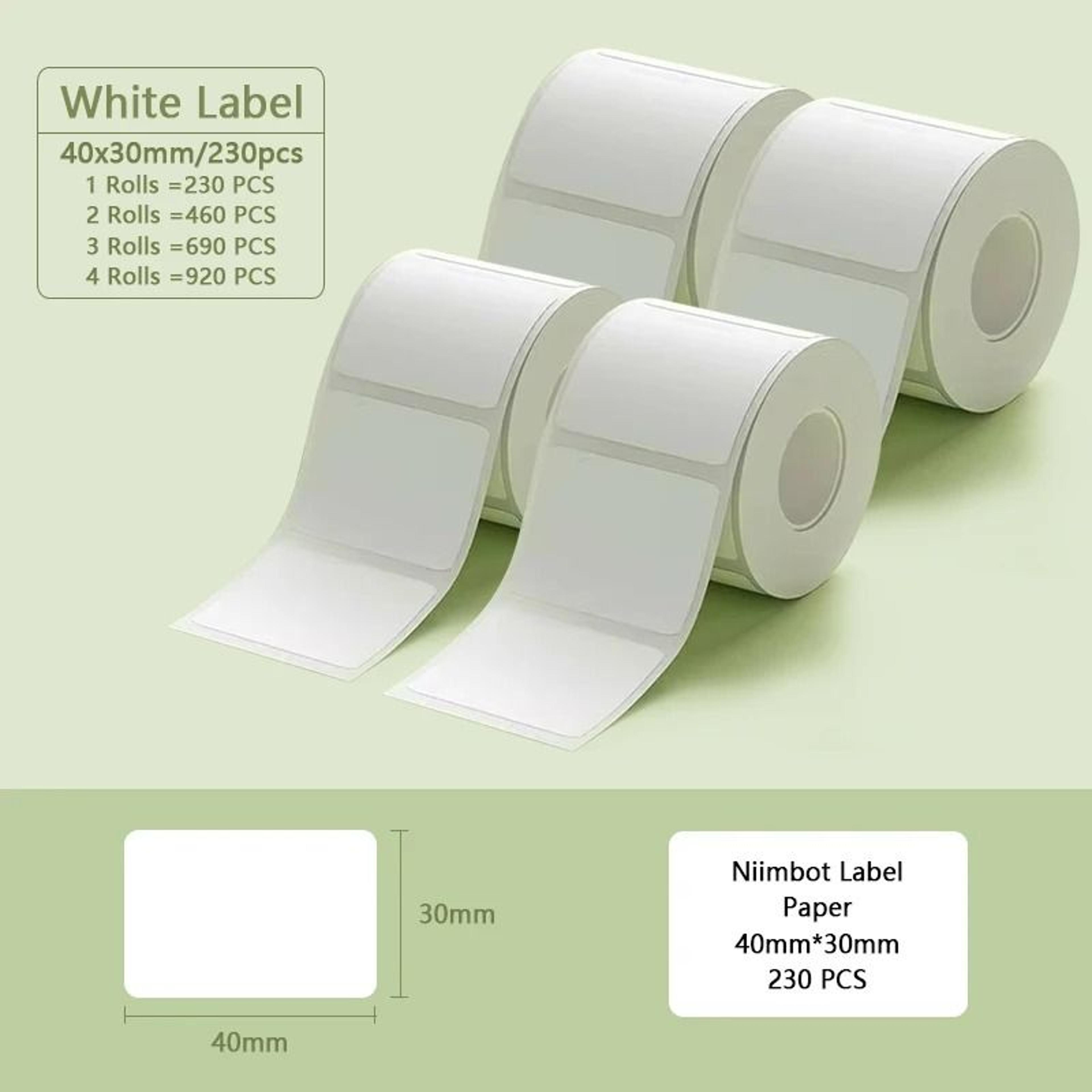 Direct Thermal White Adhesive Label Roll Sets 13