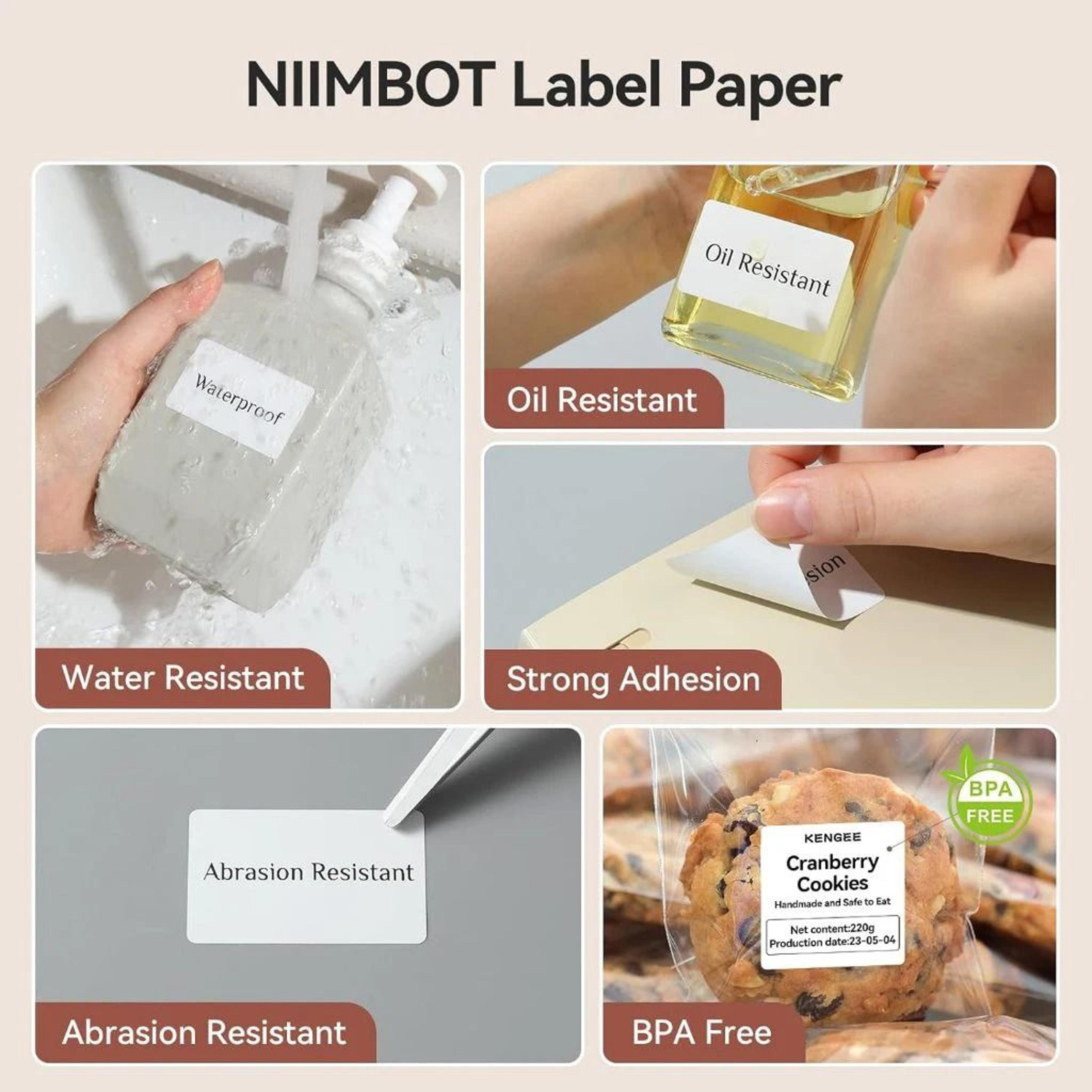 Direct Thermal White Adhesive Label Roll Sets 3