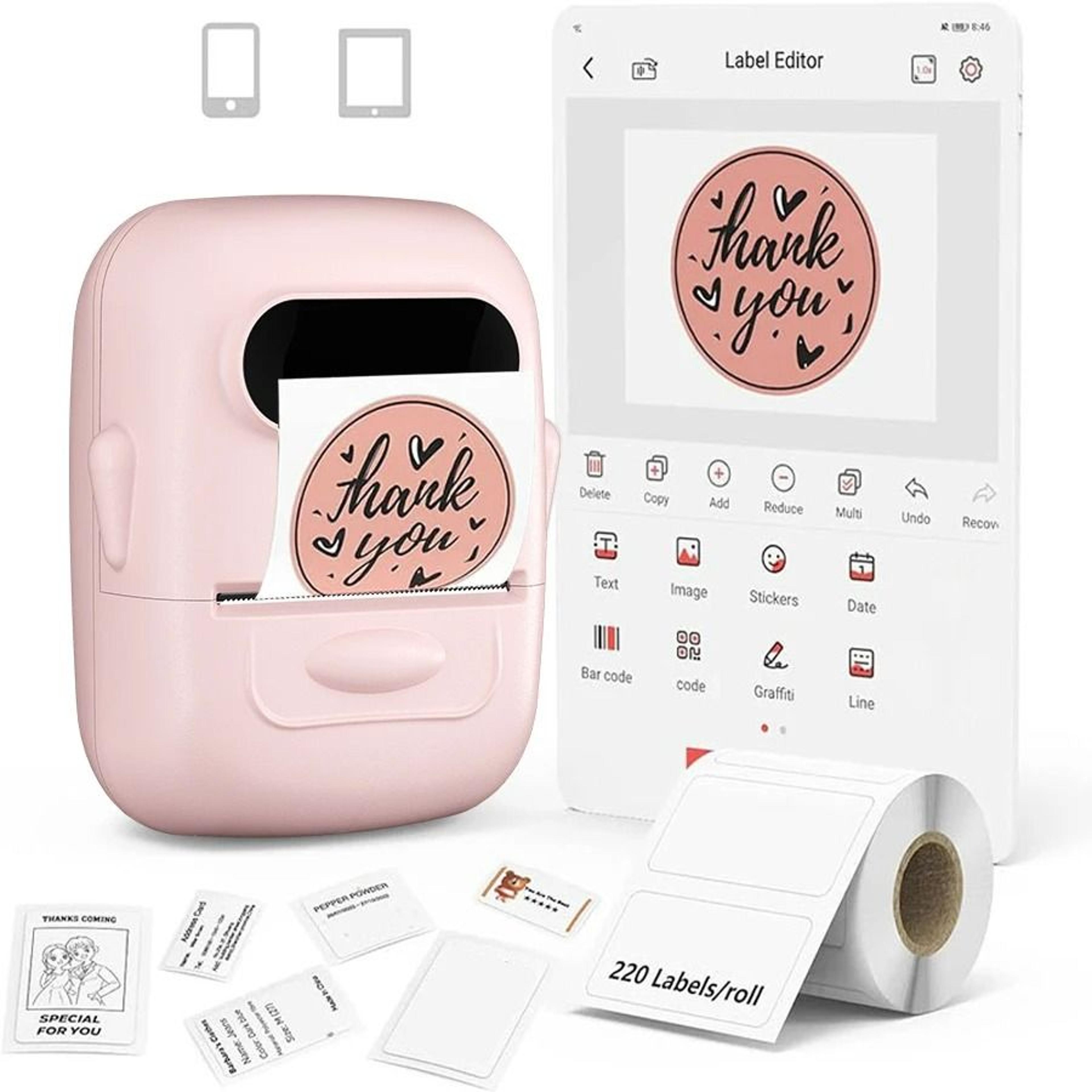 Portable Wireless Pocket Thermal Label Maker 1