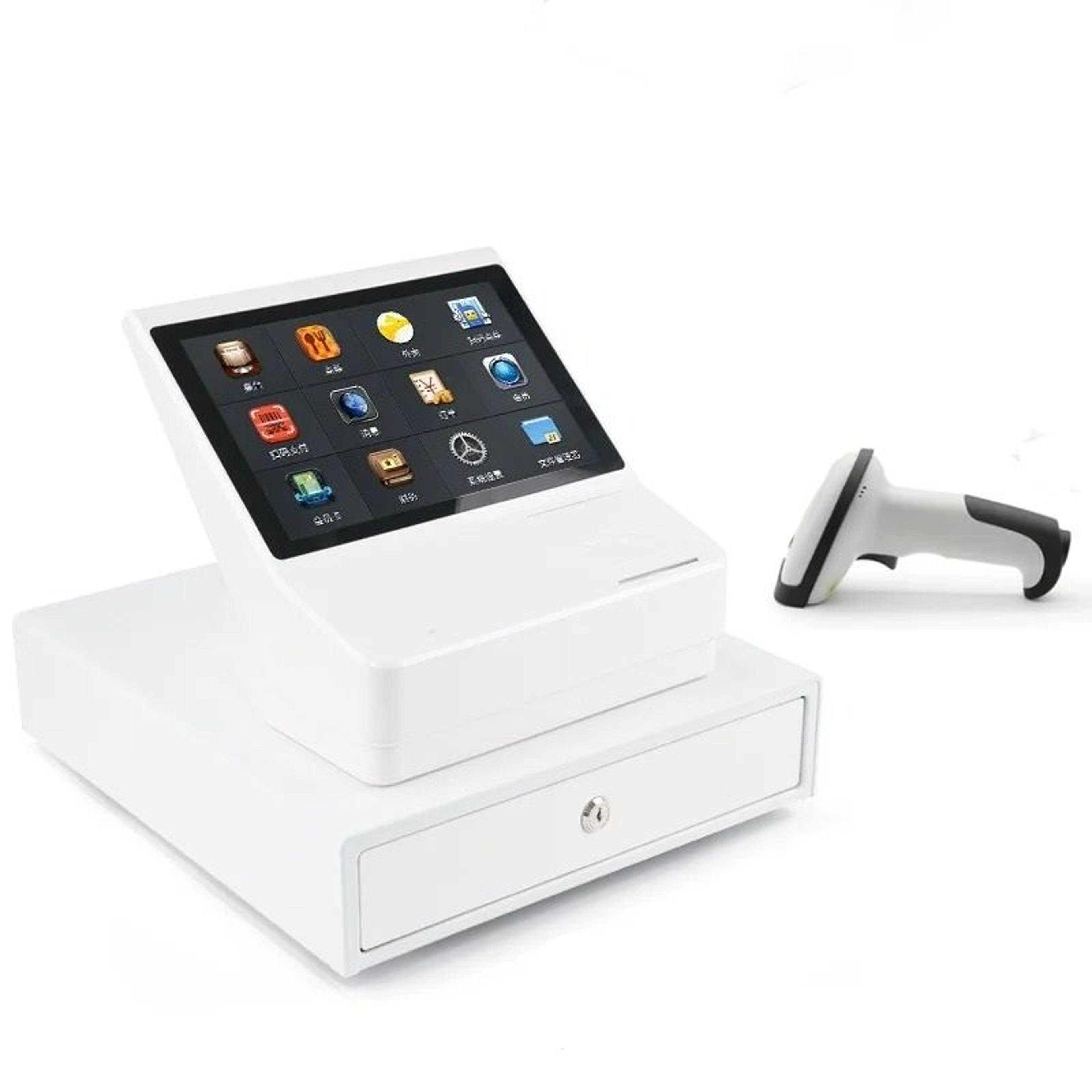 10.1 inch all-in-one android pos system & cash register set