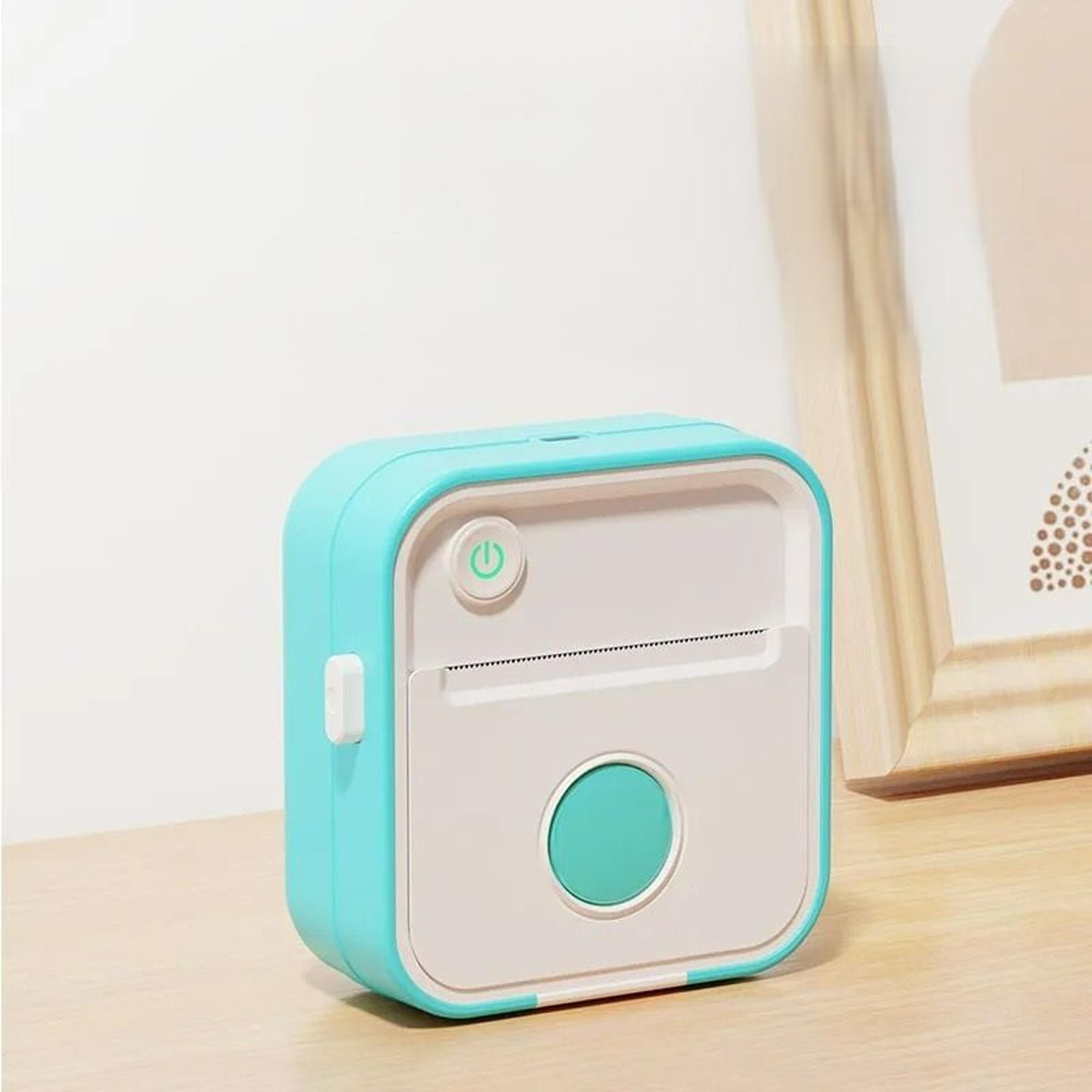 mini wireless bluetooth thermal label & photo printer set