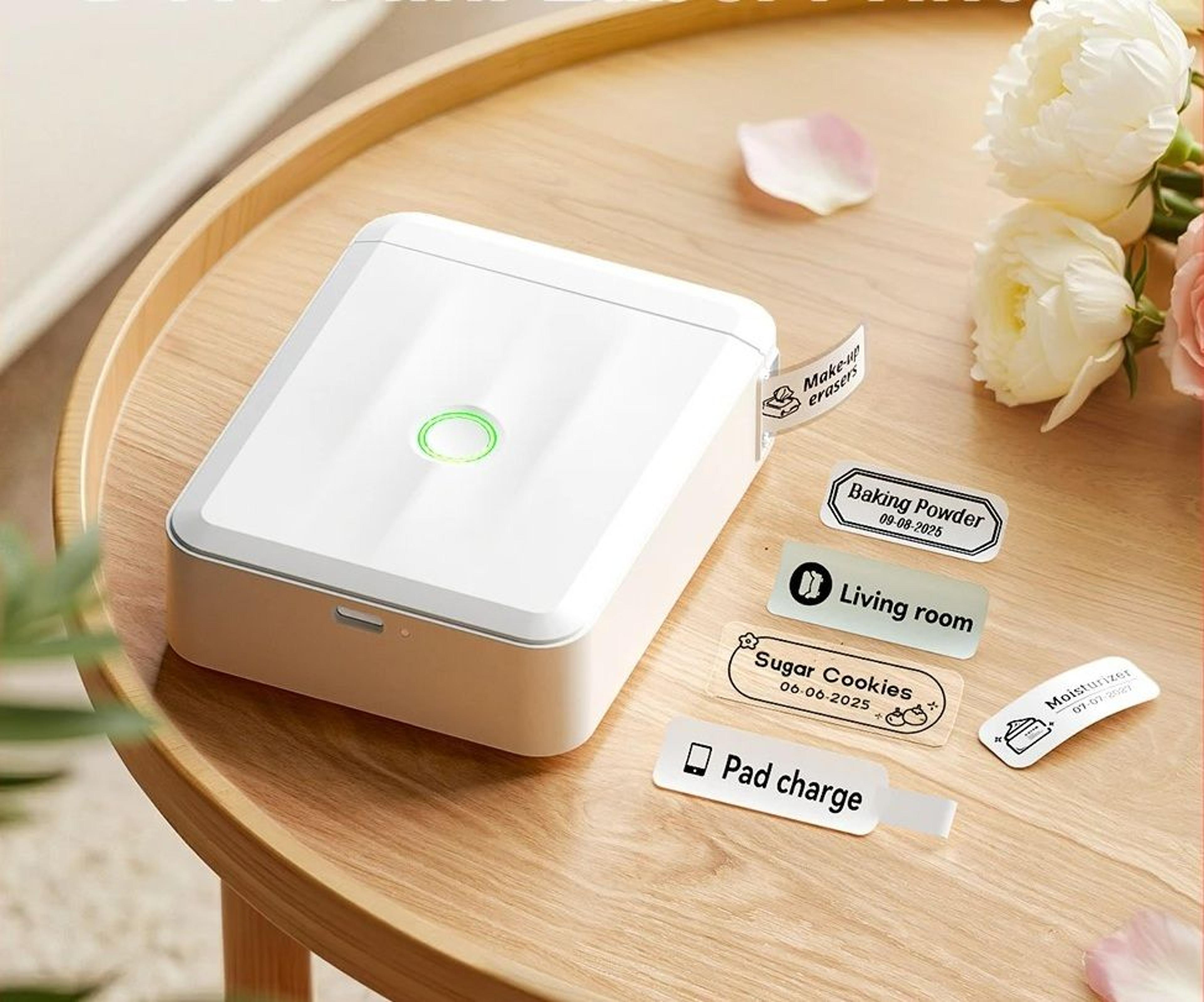 mini portable wireless bluetooth thermal label maker set