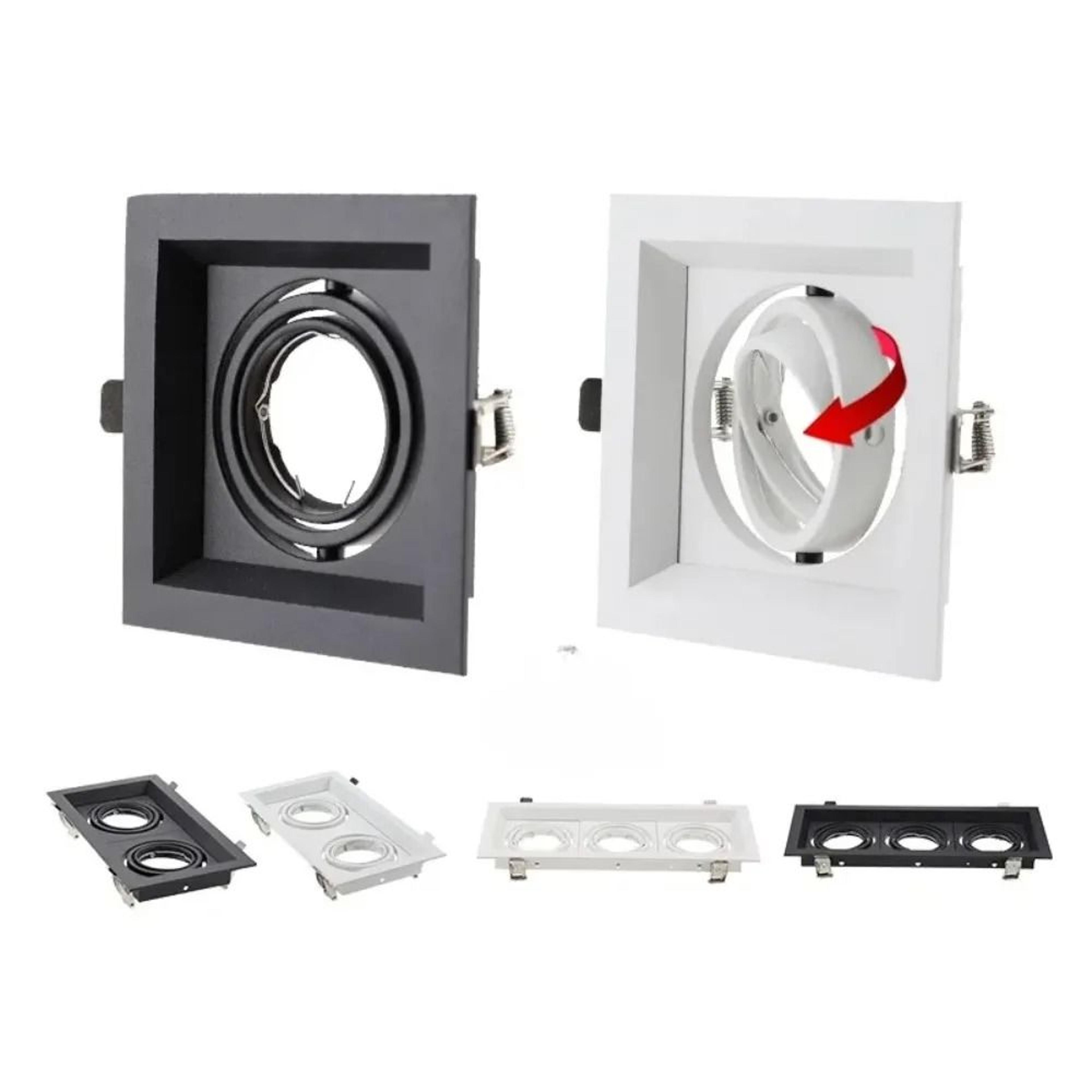 Square Recessed Adjustable Spotlight Holder Fixture 2