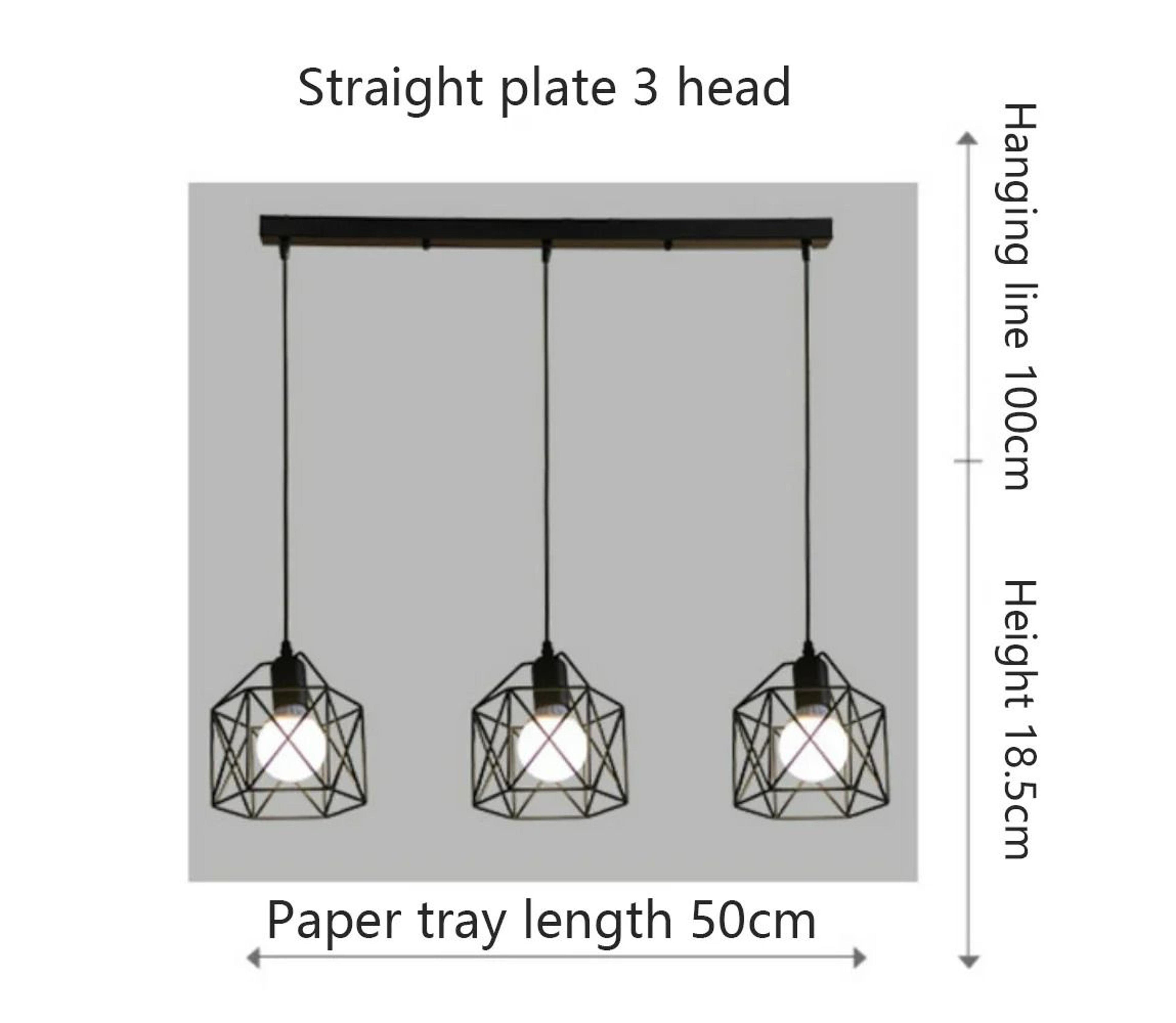 Modern Vintage Nordic Iron LED Chandelier Pendant Light 8