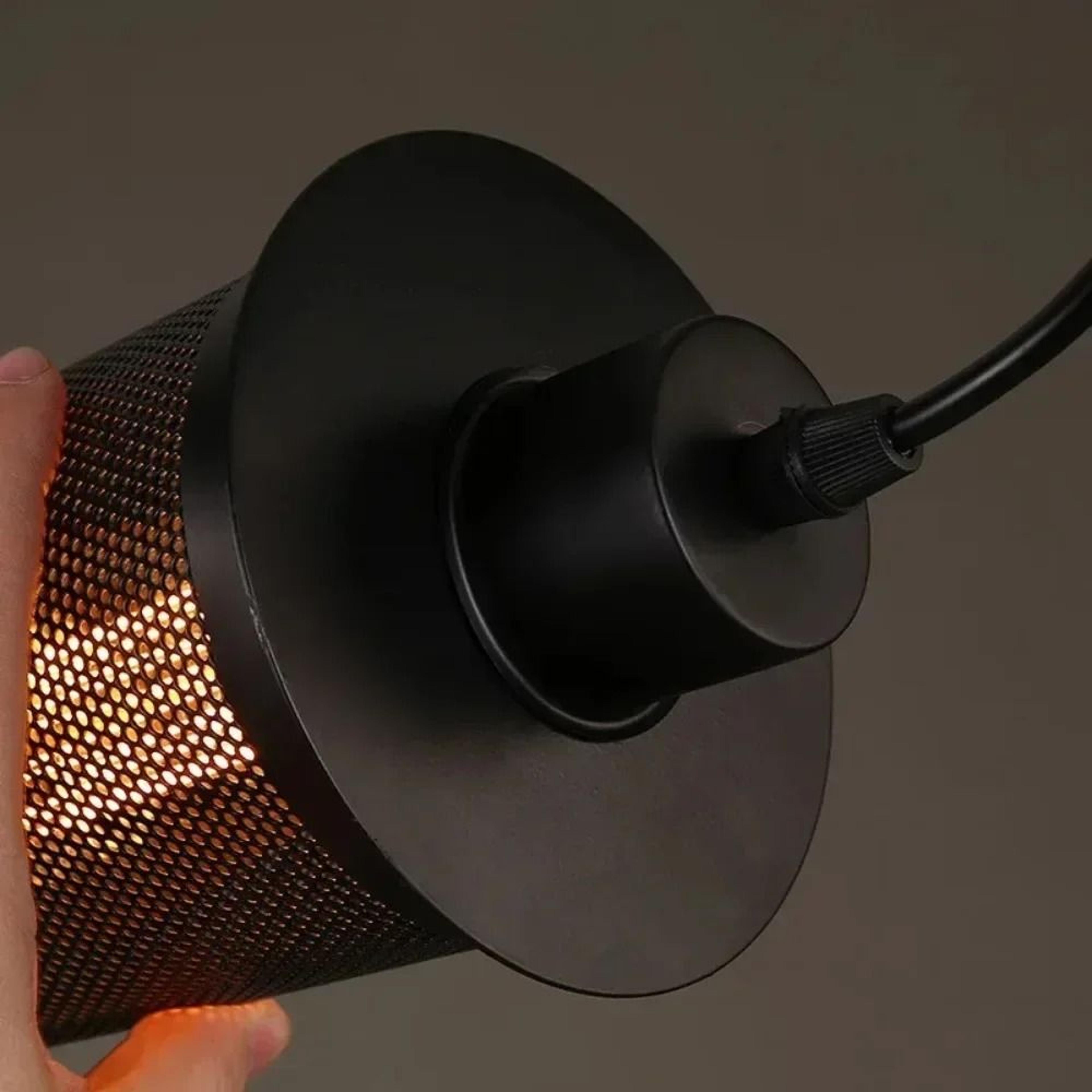 Indian Style Black Metal Decorative Pendant Light 6