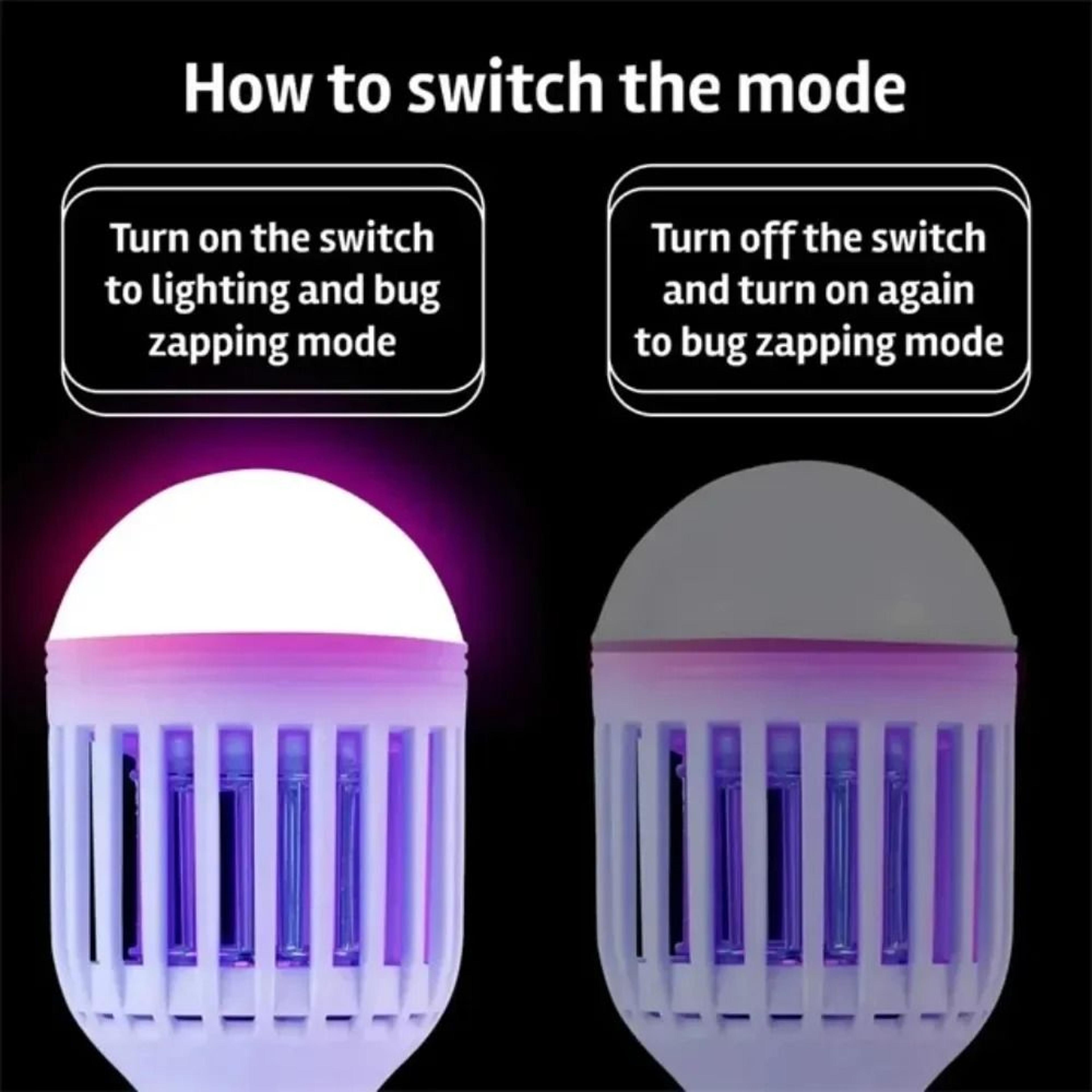 2in1 LED Mosquito Trap  Bug Zapper Bulb 3