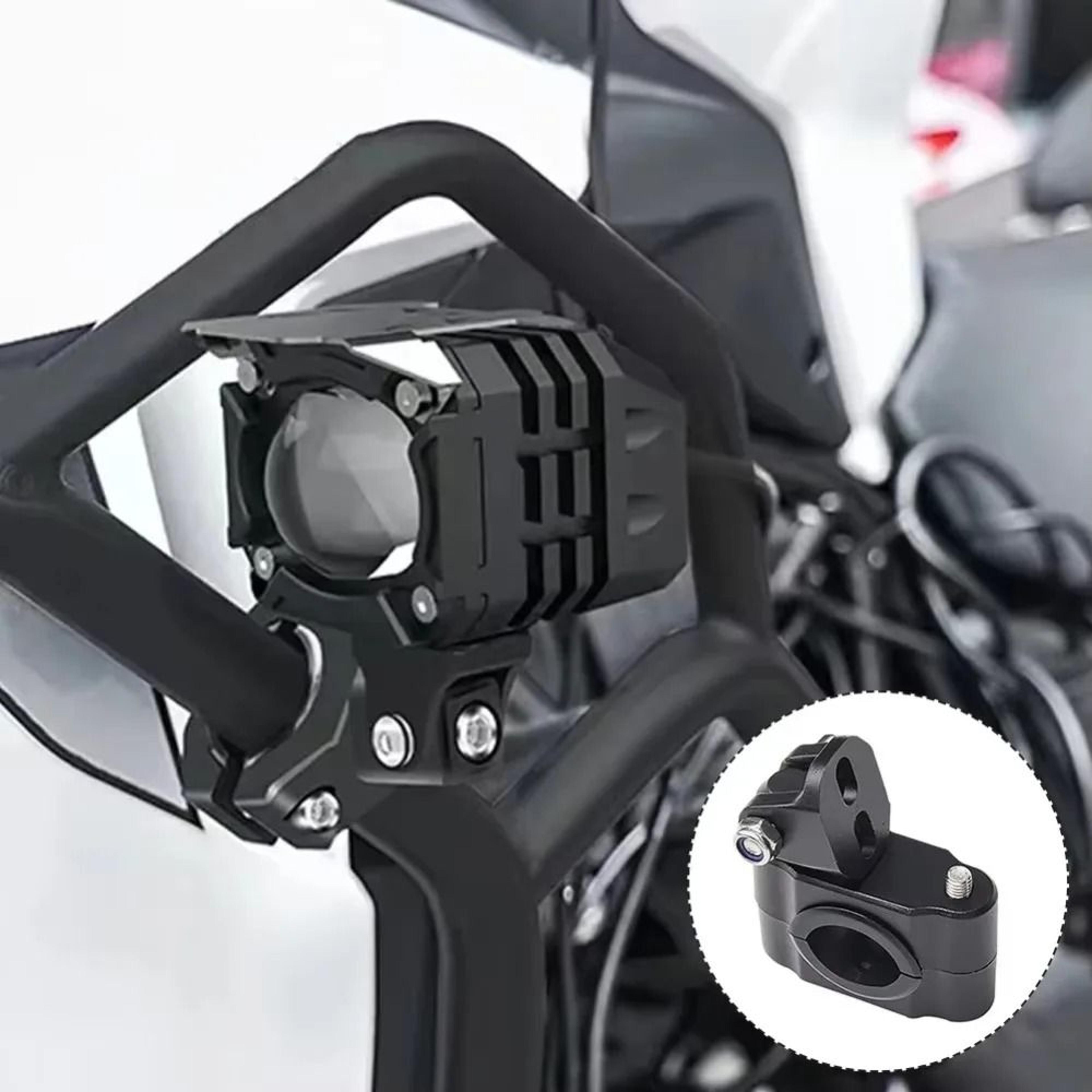 universal motorcycle light mount kit (adjustable metal clamp)