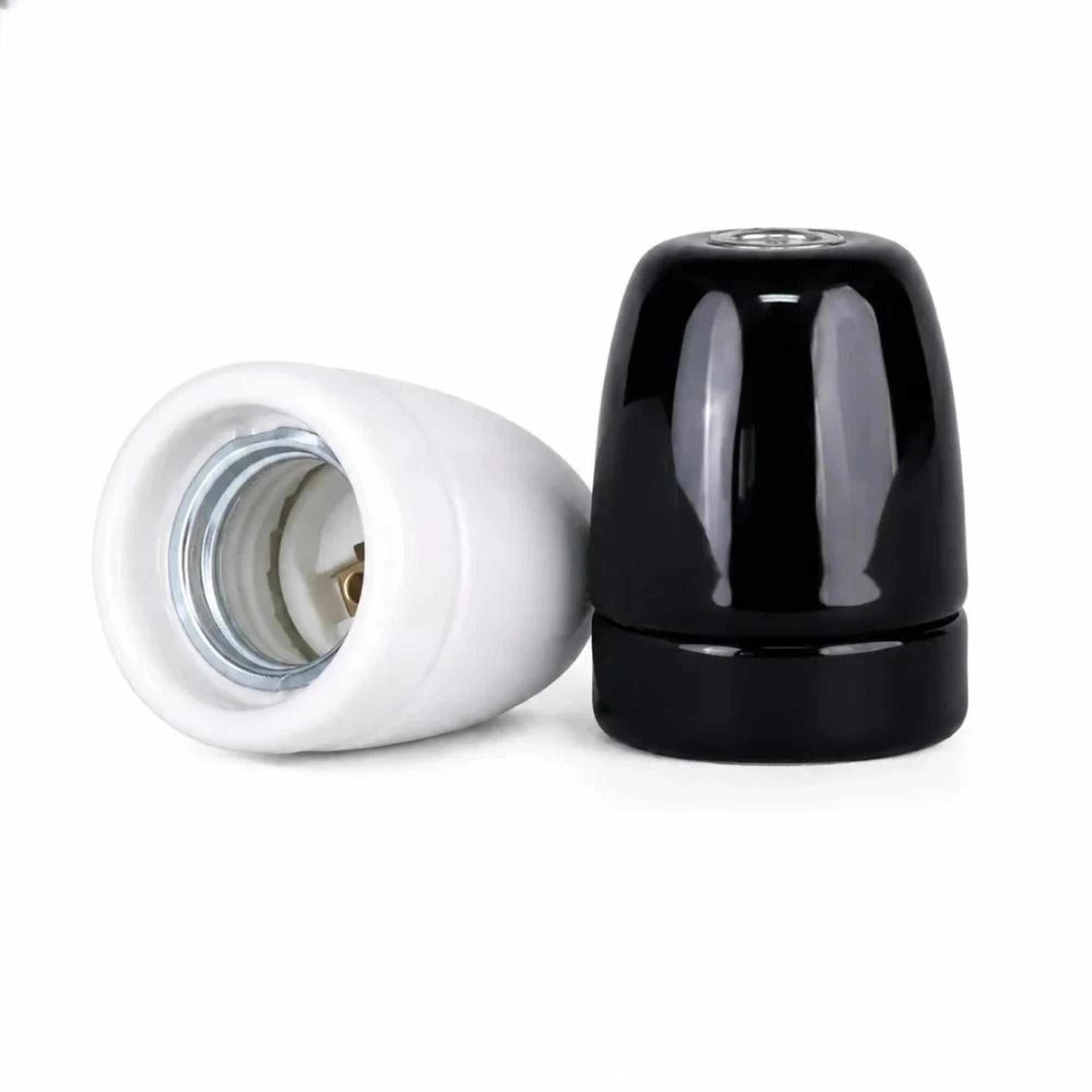 porcelain ceramic screw e27 light bulb socket holder