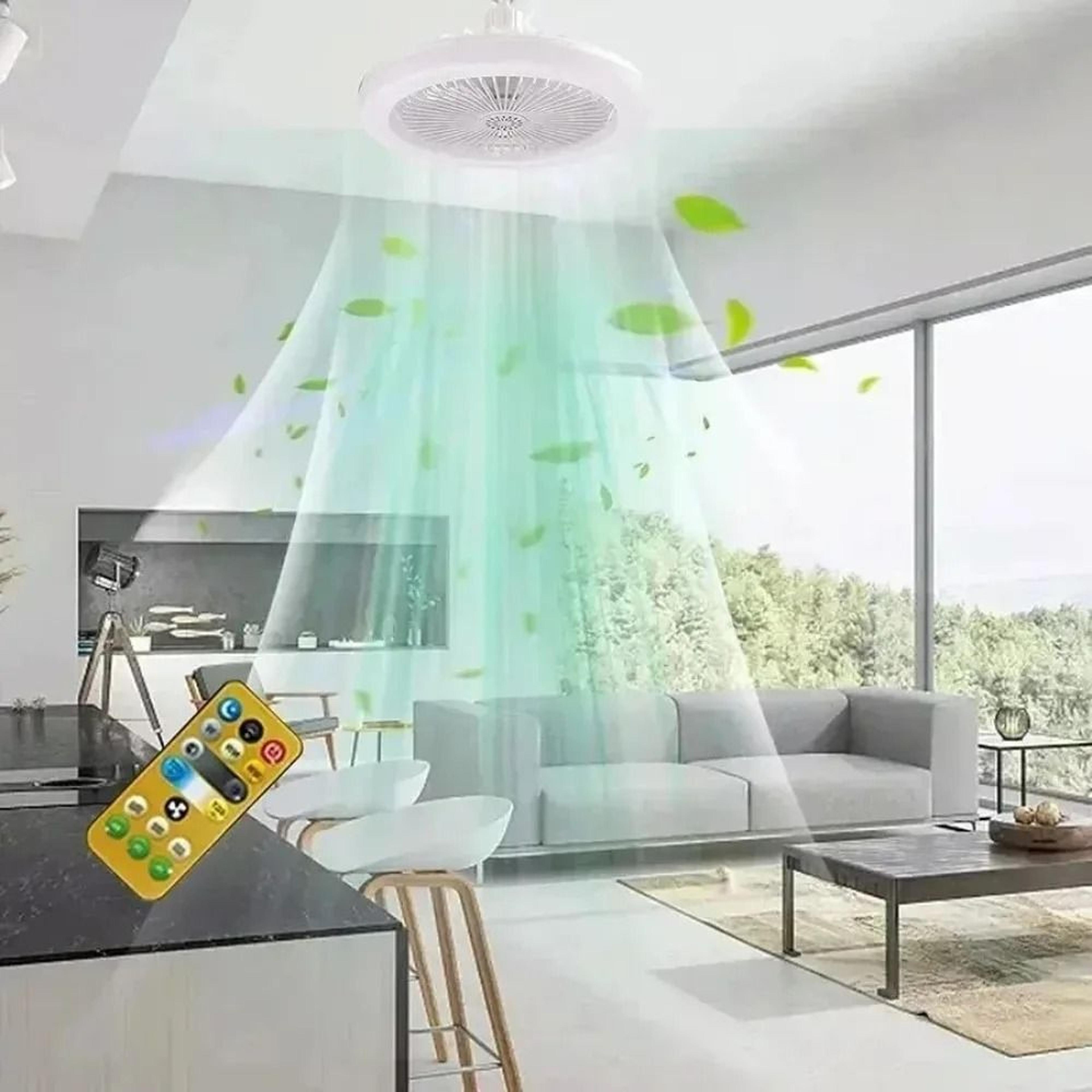 3in1 Silent E27 Ceiling Fan Light With Remote Control 2