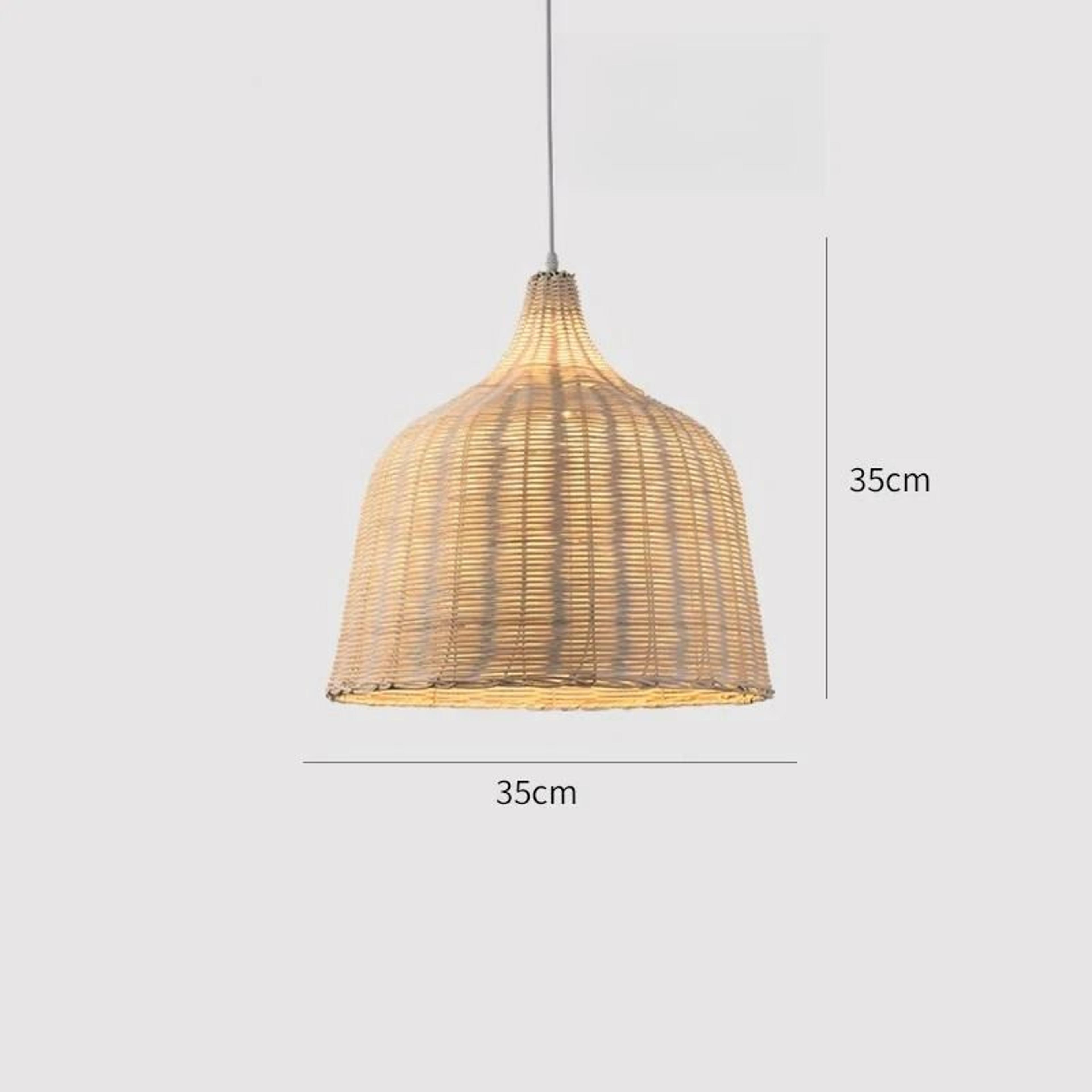 Boho HandWoven Wicker Pendant Light 7