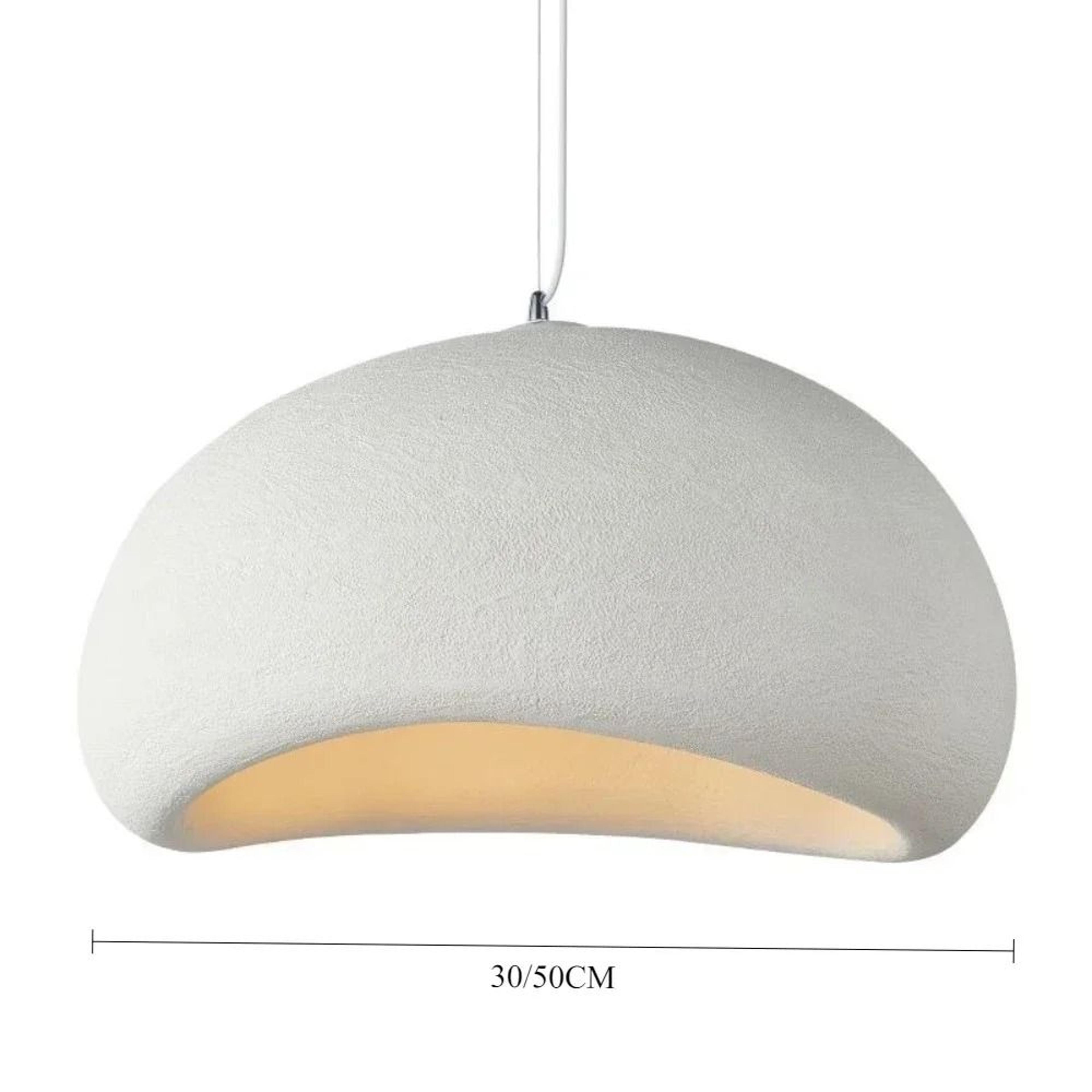 Nordic Japanese Handmade Oval Resin Dome Chandelier 3