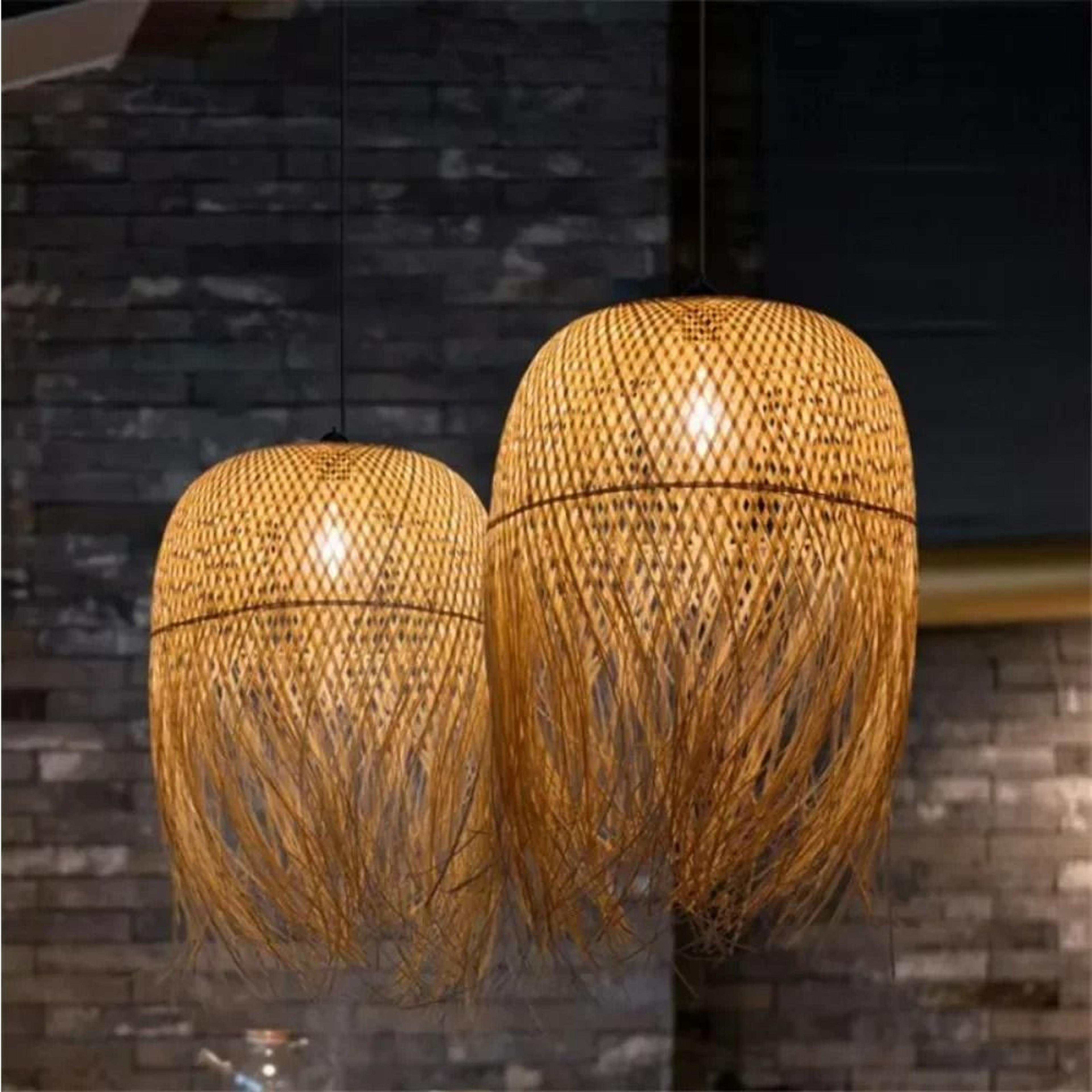 Vietnamese Handmade Bamboo Pendant Light 2