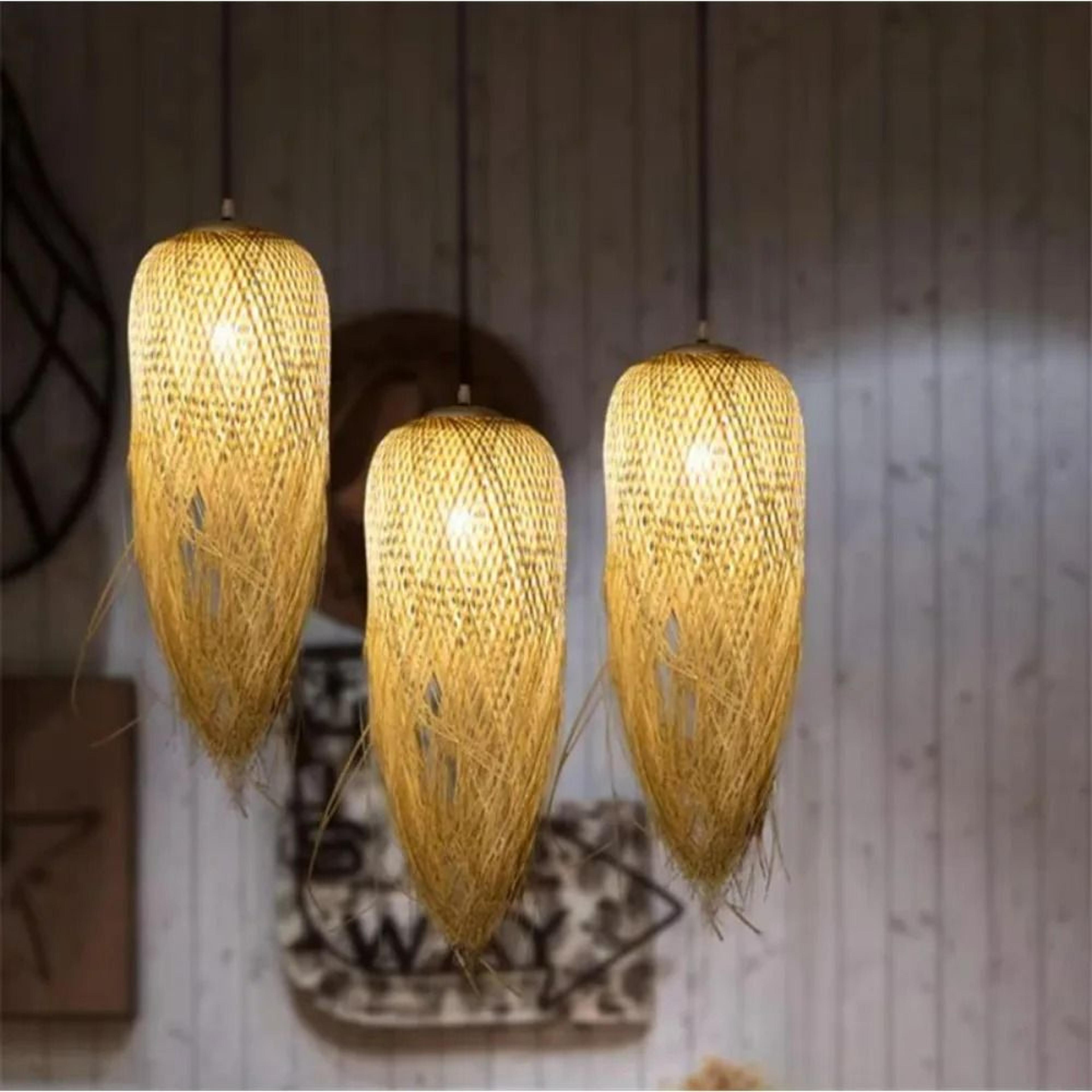 Vietnamese Handmade Bamboo Pendant Light 3