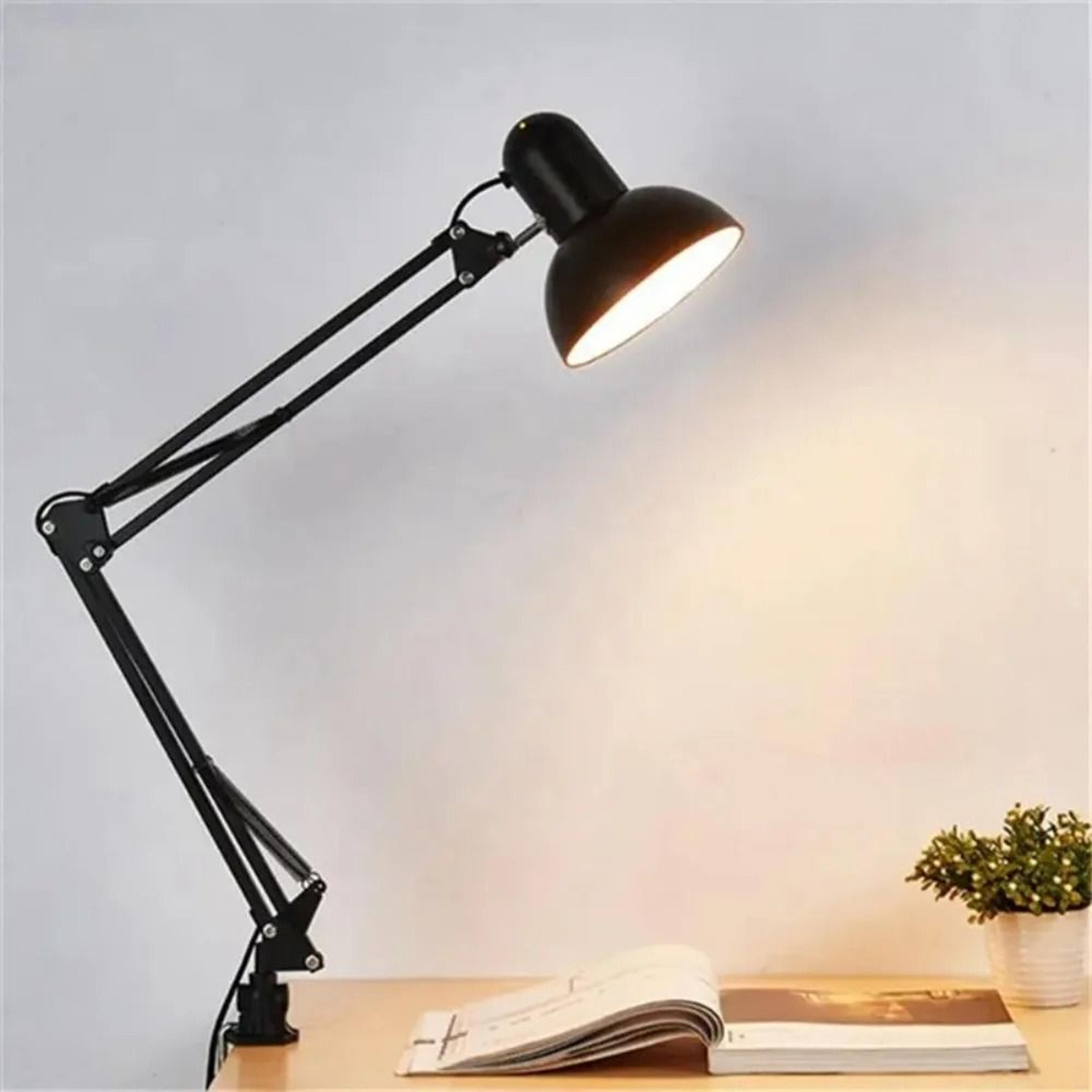 Modern Elegant Feather Table Lamp E27 Drum Shade Bedside Night Light 2