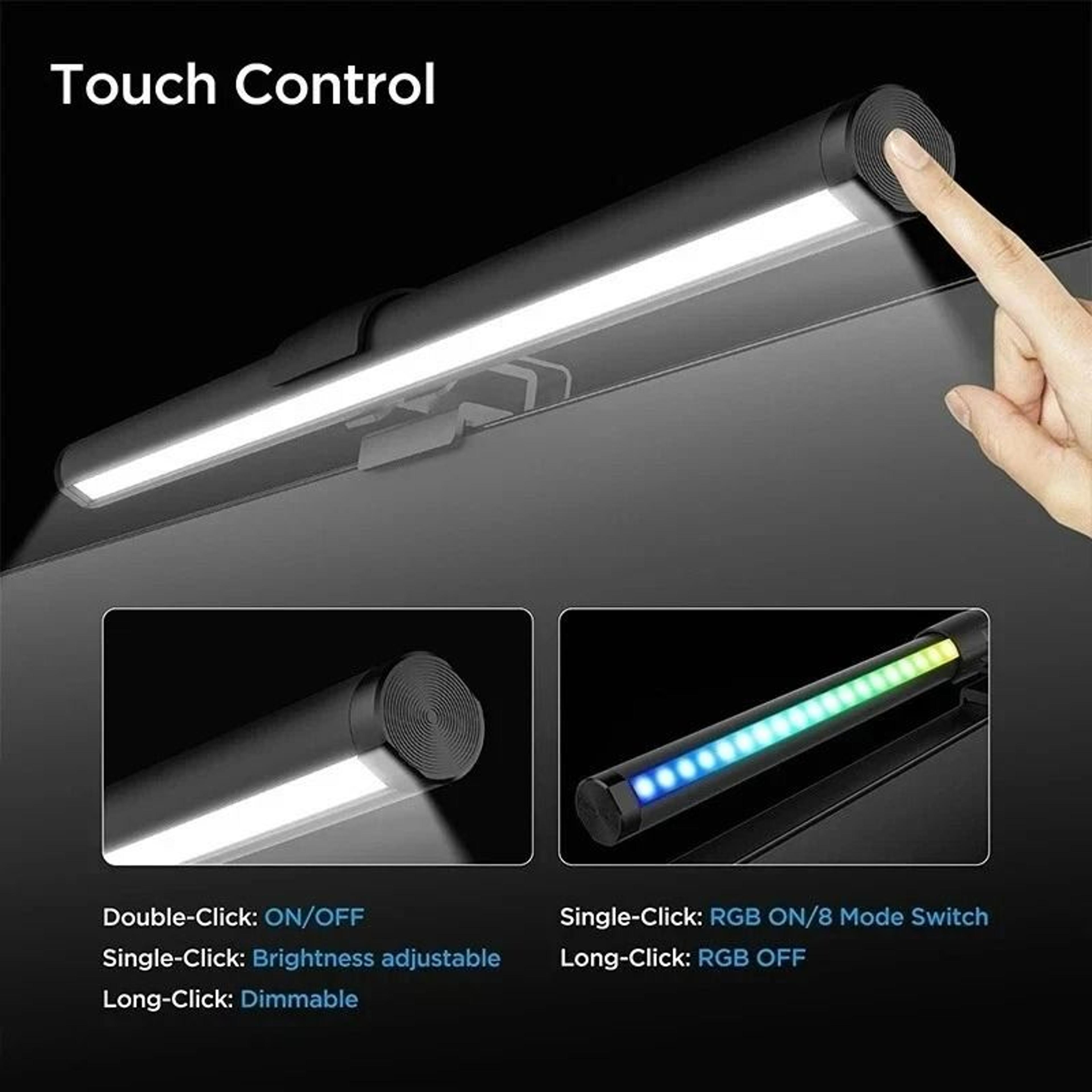 RGB LED Monitor Light Bar Stepless Dimmable Eye Protection Screen Hanging Lamp 2