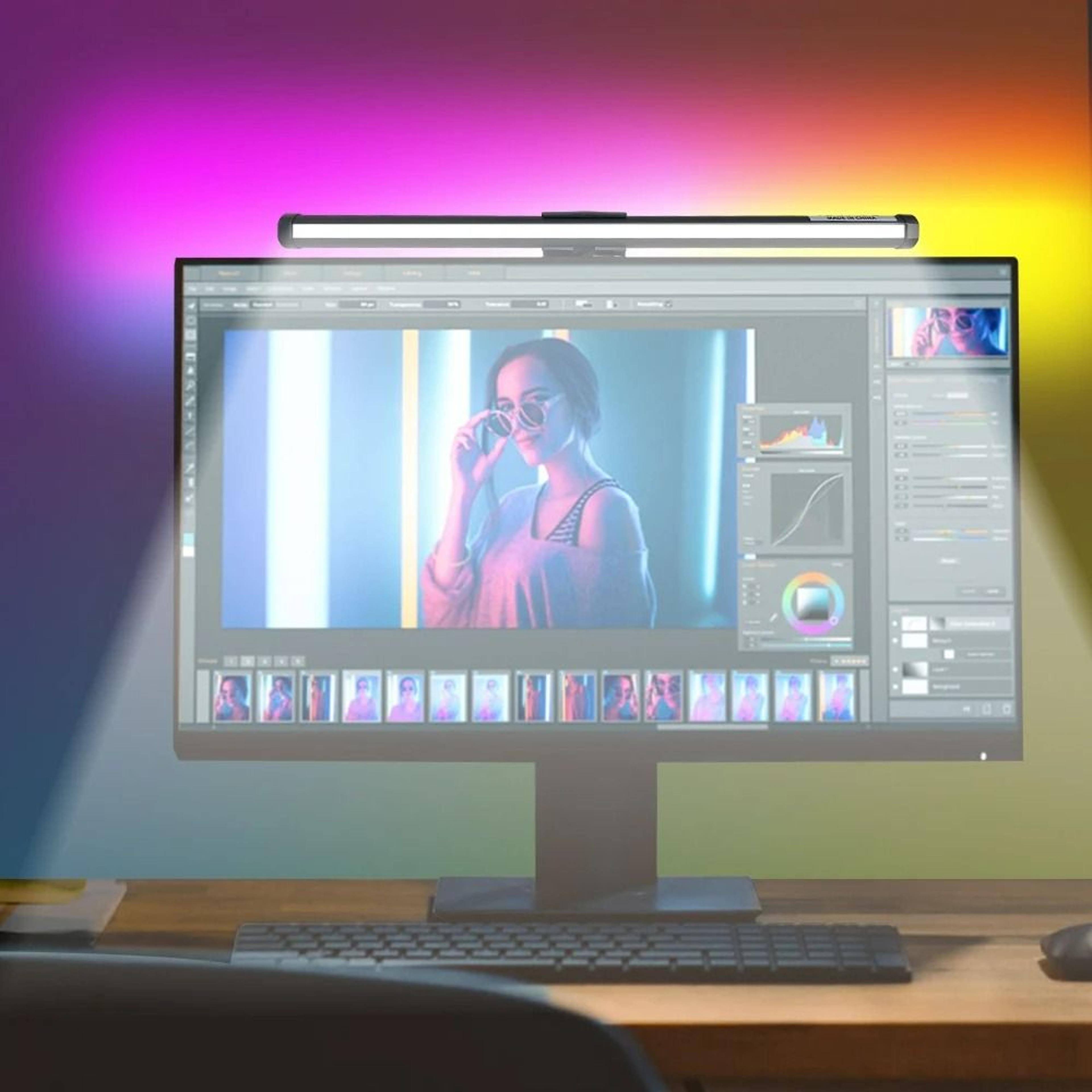 Adjustable Eye Protection Screen Hanging Lamp PC  Laptop RGB LED Monitor Light Bar 1