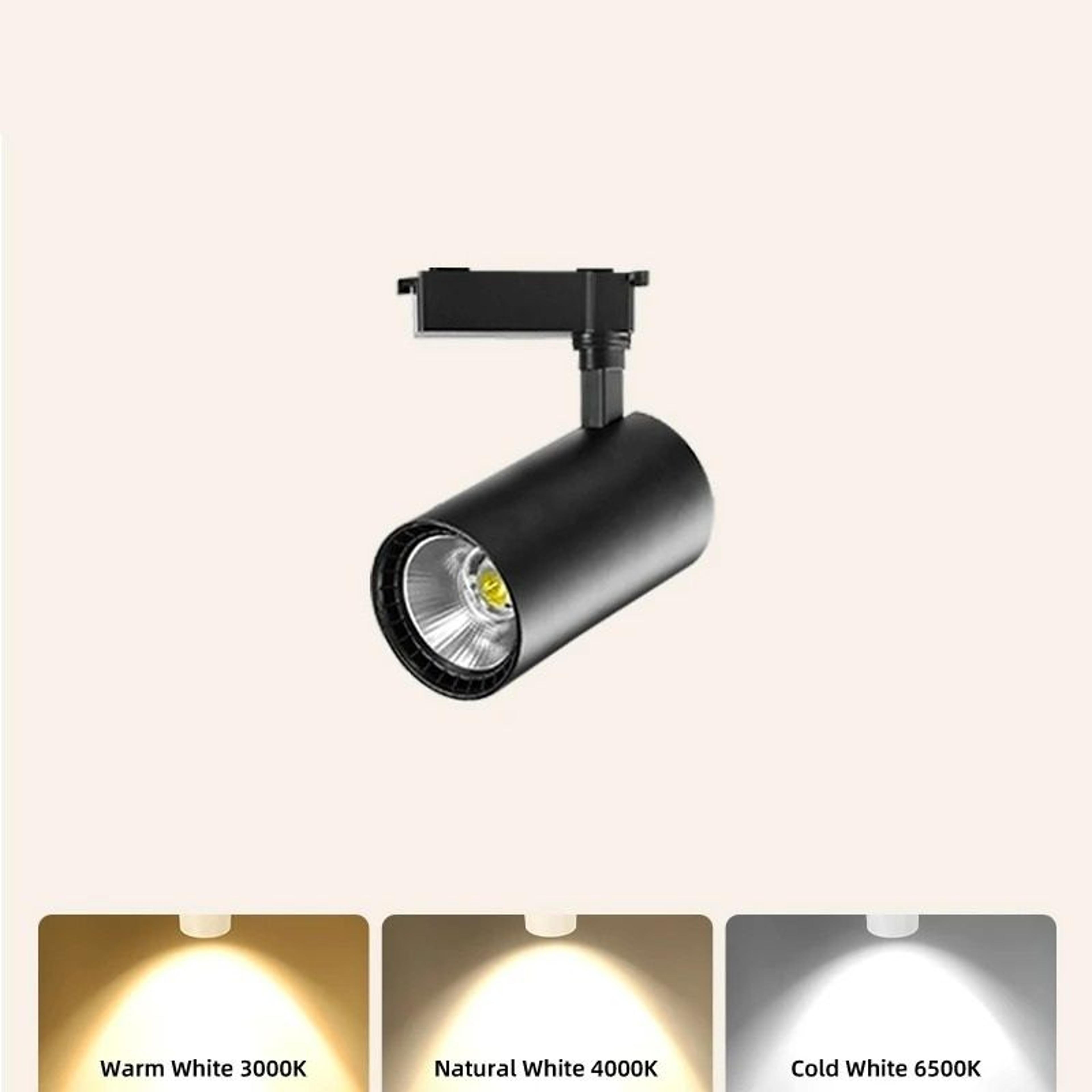 adjustable led track light set (20w / 30w / 40w ceiling spotlight rail lamp system)
