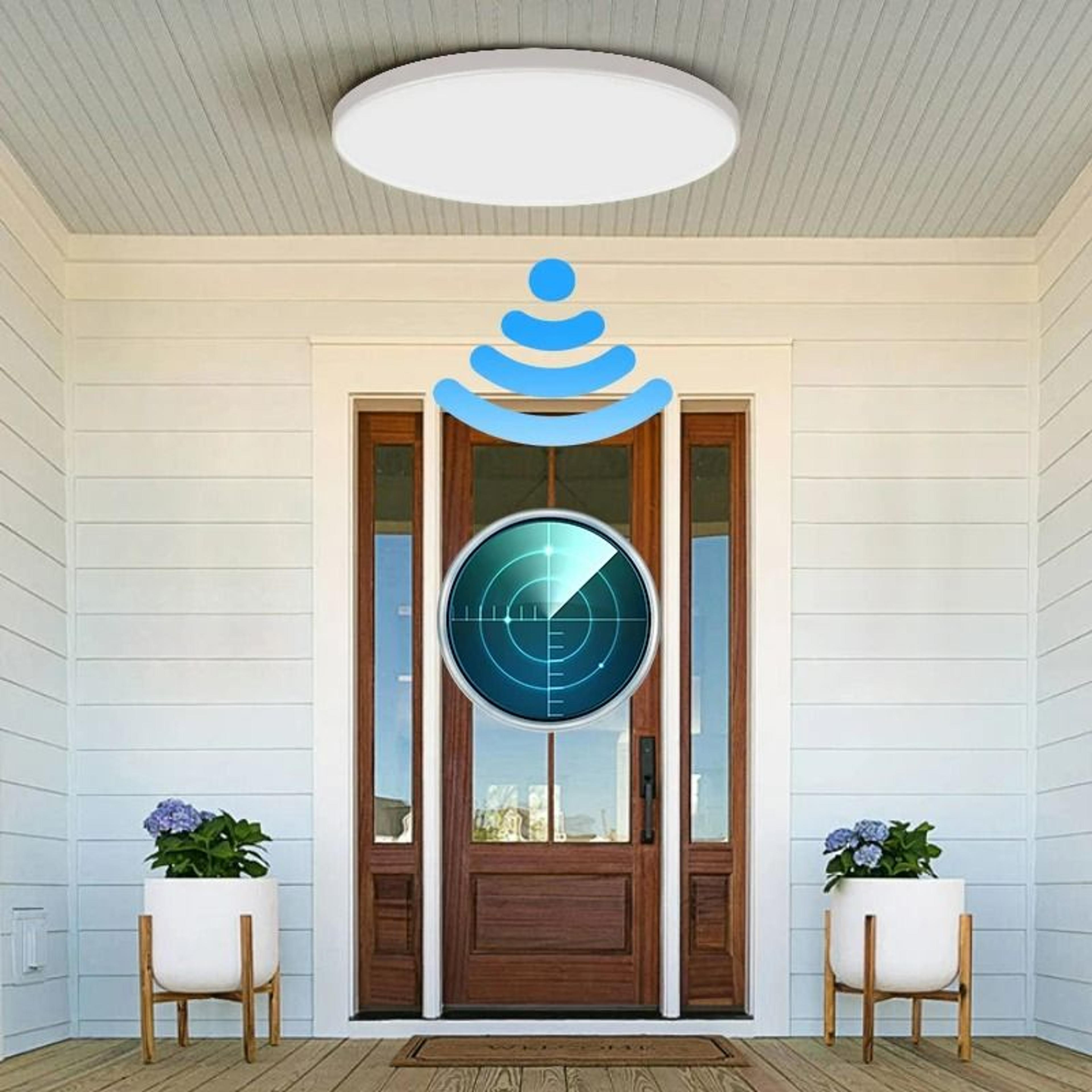 led radar motion sensor ceiling light (intelligent sensing panel lamp for hallway, aisle & stairs)