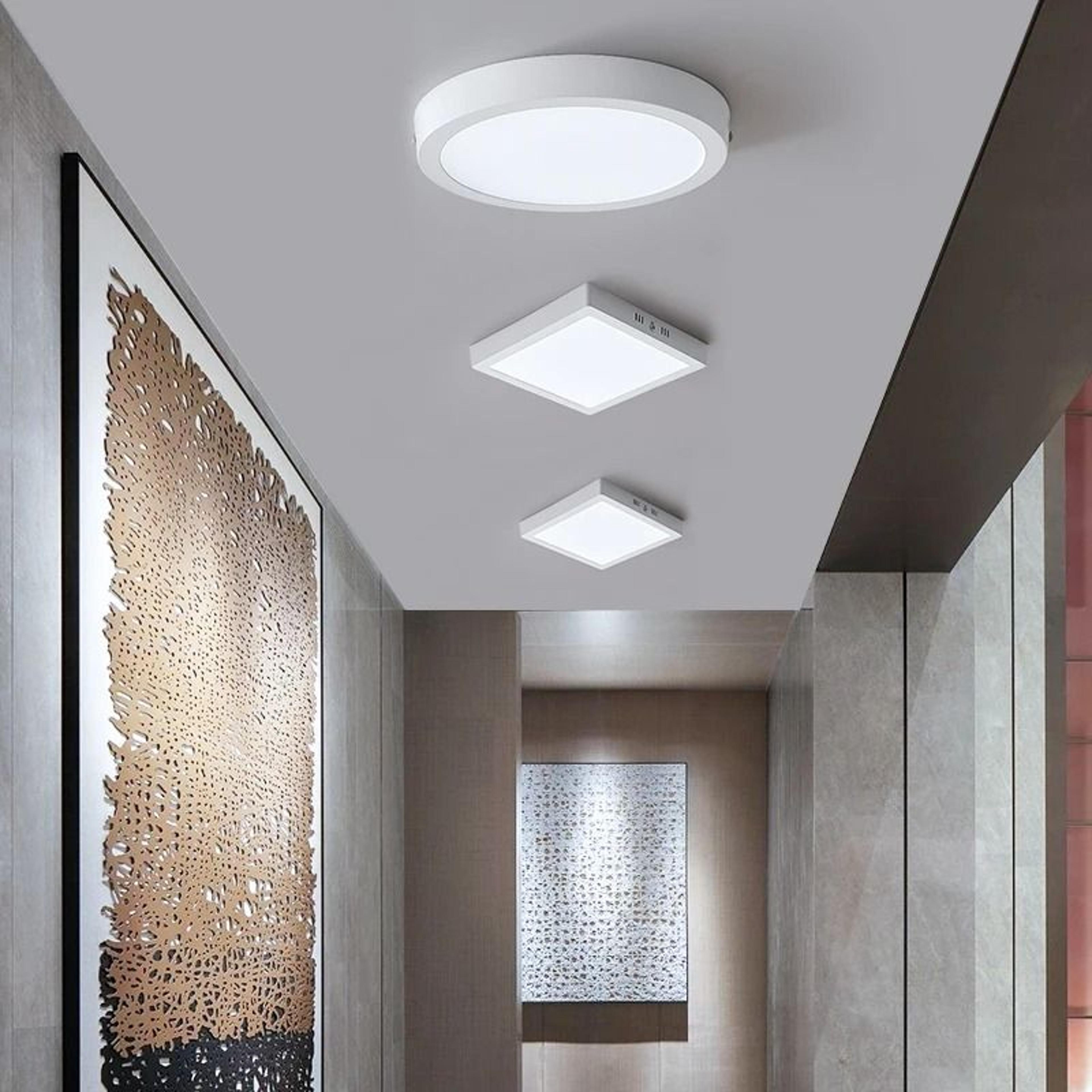 Modern LED Panel Ceiling Light 110265V Cold White Flush Mount Lamp For Living Room Bedroom  Kitchen 1