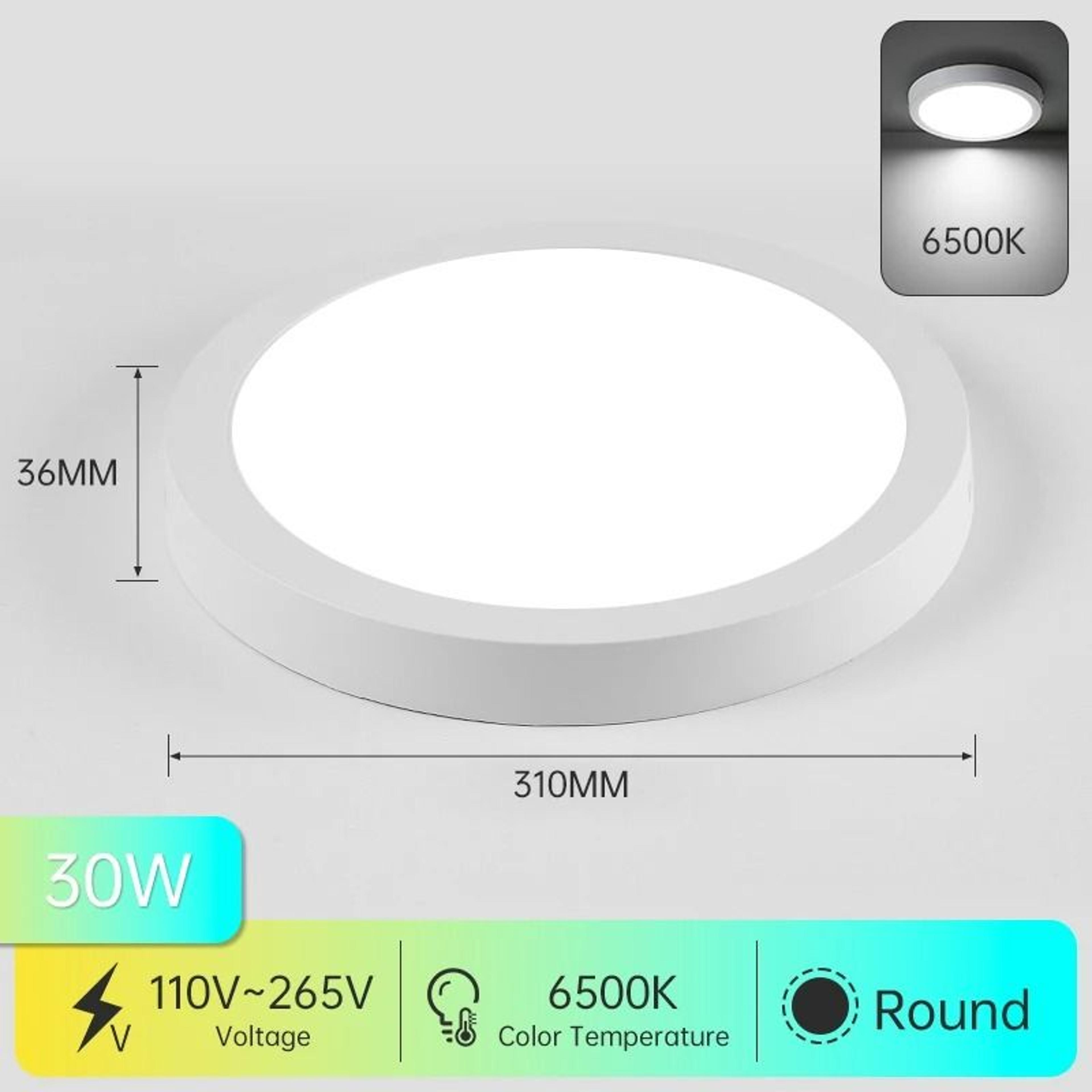 Modern LED Panel Ceiling Light 110265V Cold White Flush Mount Lamp For Living Room Bedroom  Kitchen 10