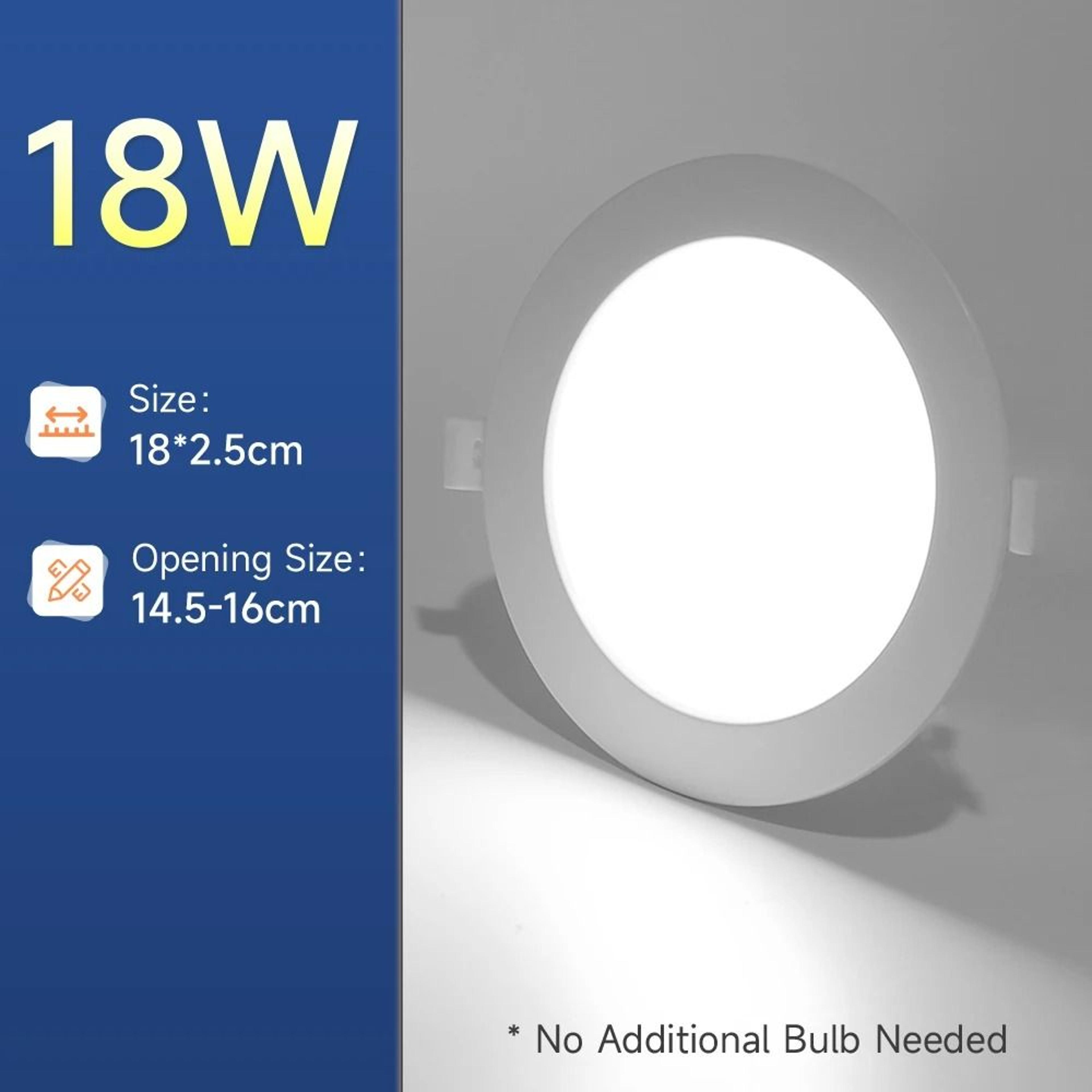UltraThin Recessed LED Downlight TriColor Embedded Ceiling Spotlight For Living Room  Corridor 14