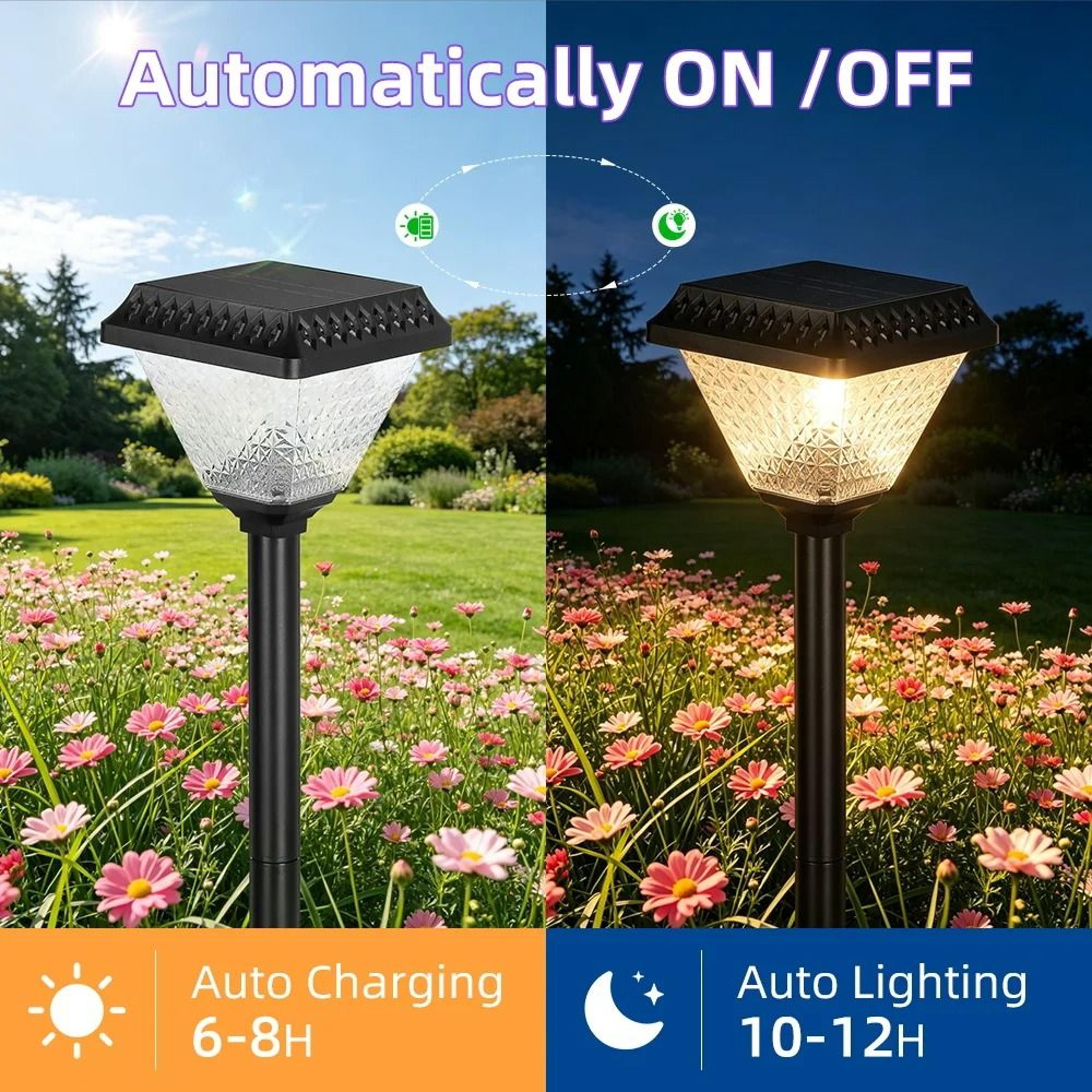 Outdoor Solar Post  Pillar Light Modern Waterproof Column Lamp For Garden Patio  Villa Decor 5
