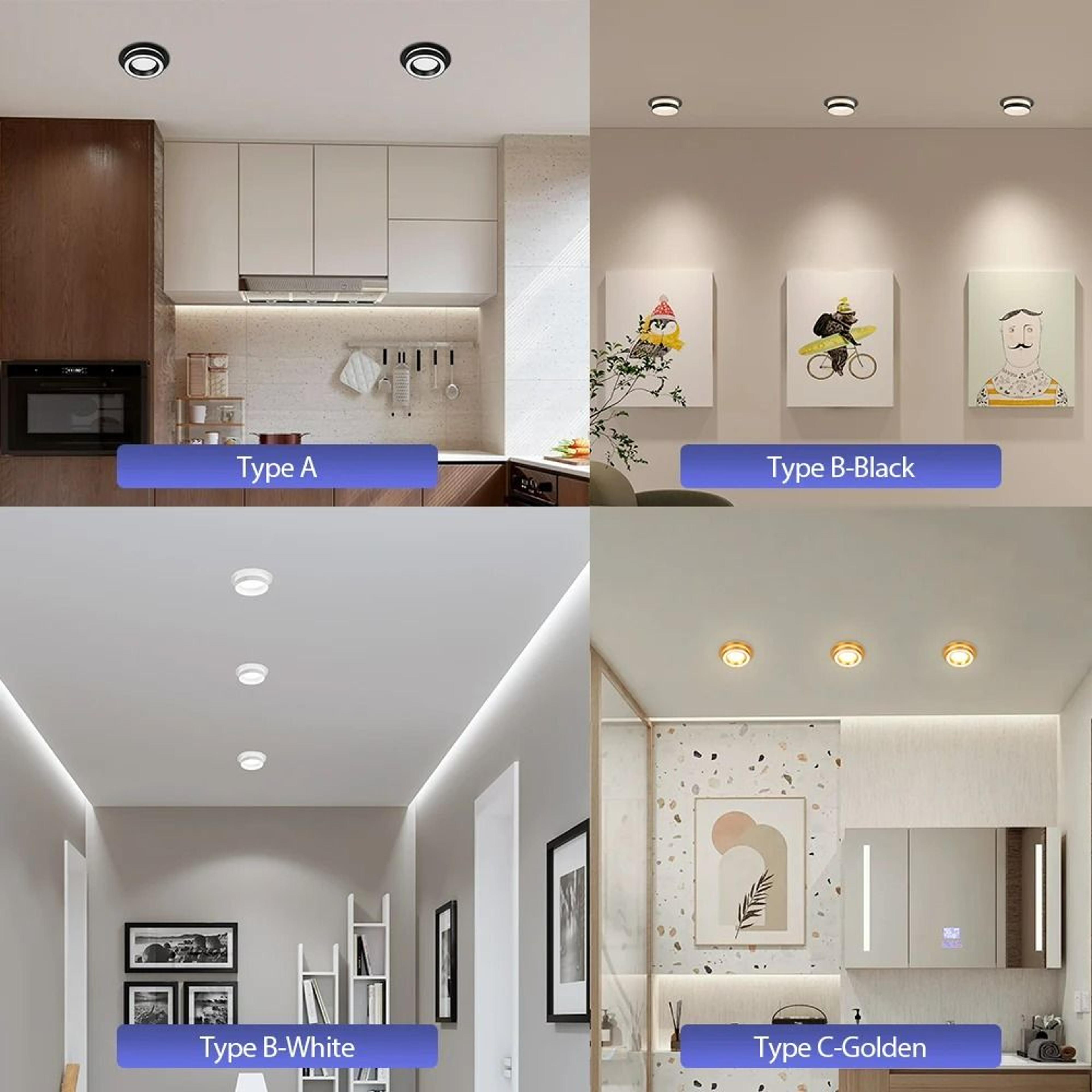 Modern UltraThin Recessed GX53 Ceiling Spotlight Fixture 6
