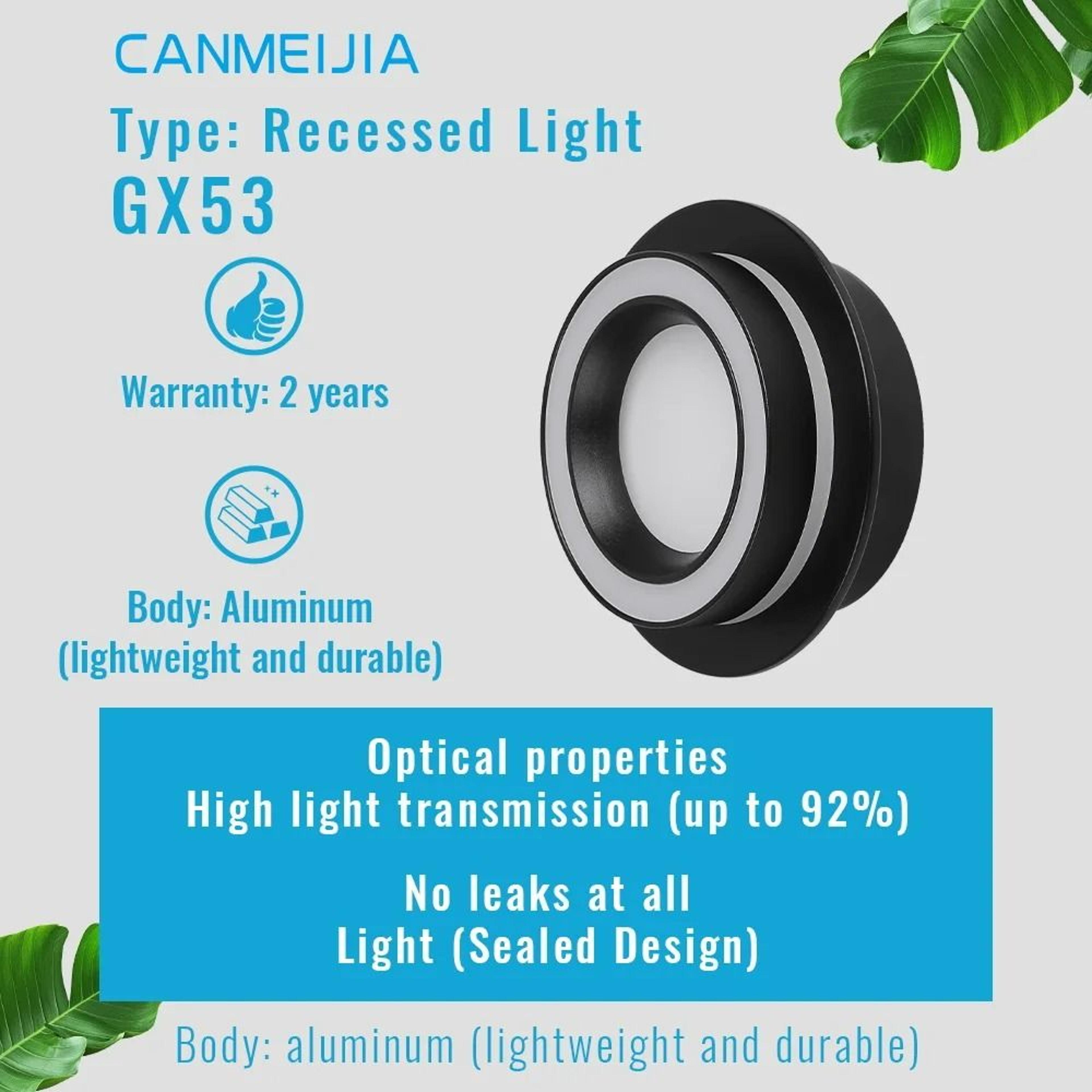Modern UltraThin Recessed GX53 Ceiling Spotlight Fixture 3