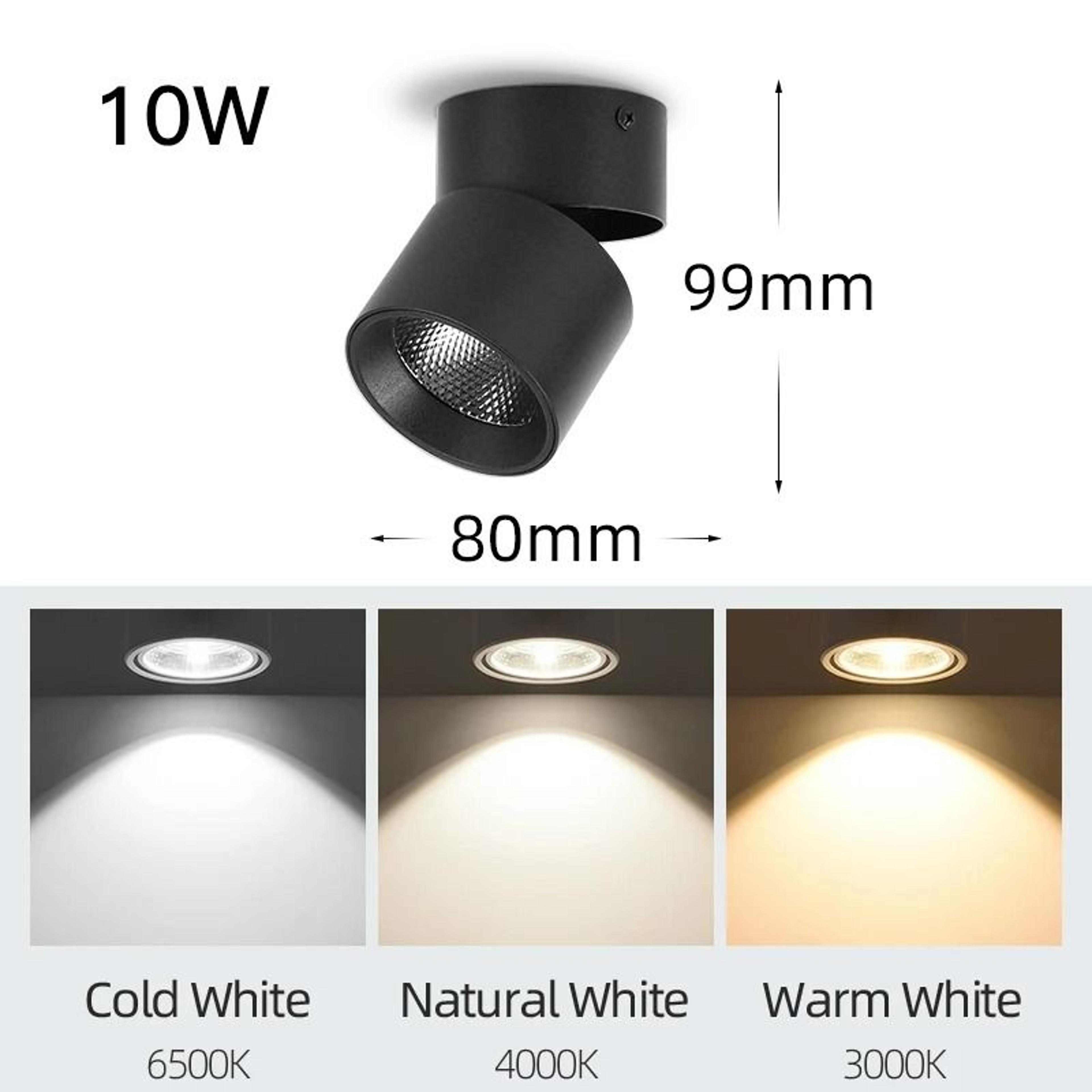 Modern Foldable SurfaceMounted LED Spotlight 12