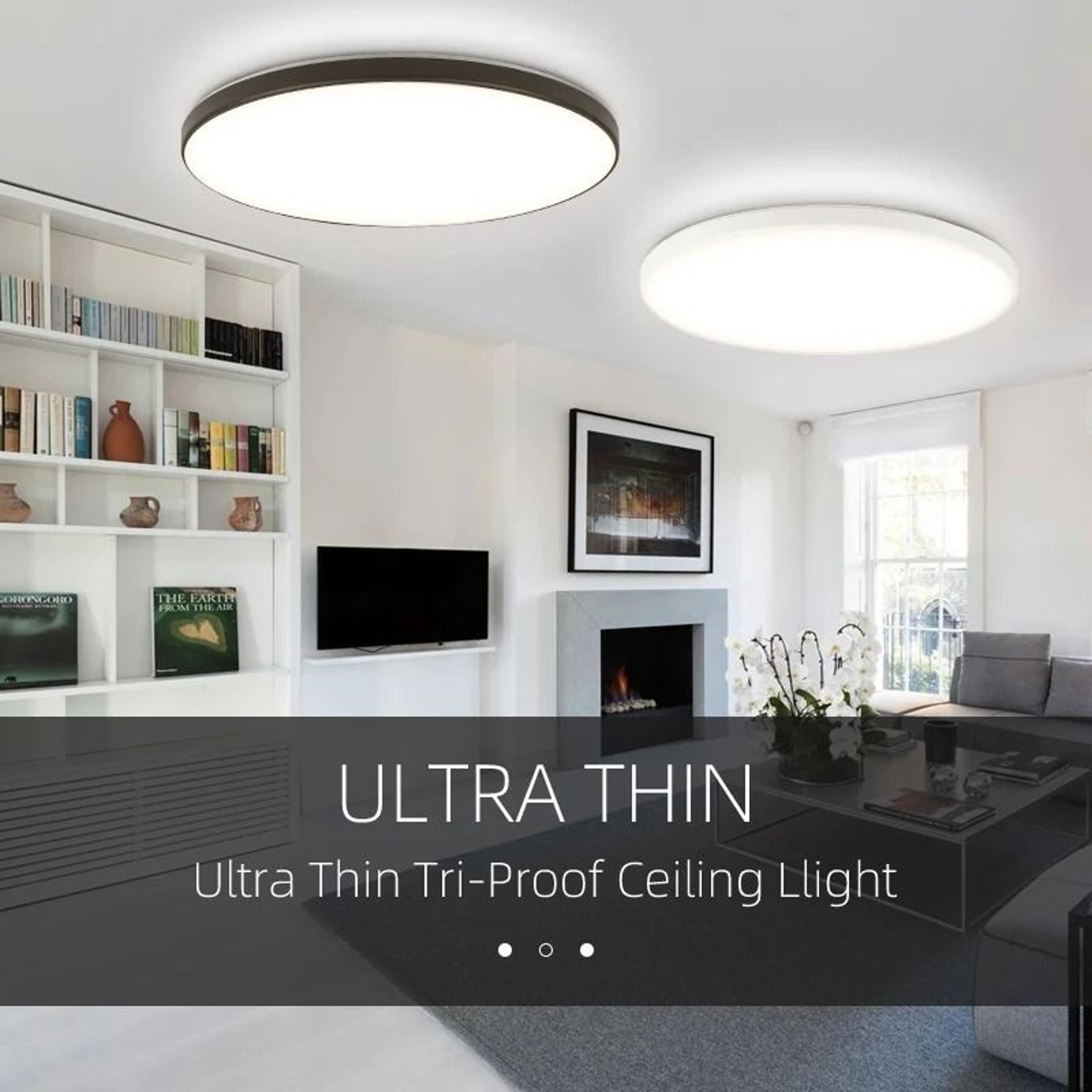 modern waterproof round flush mount led ceiling light