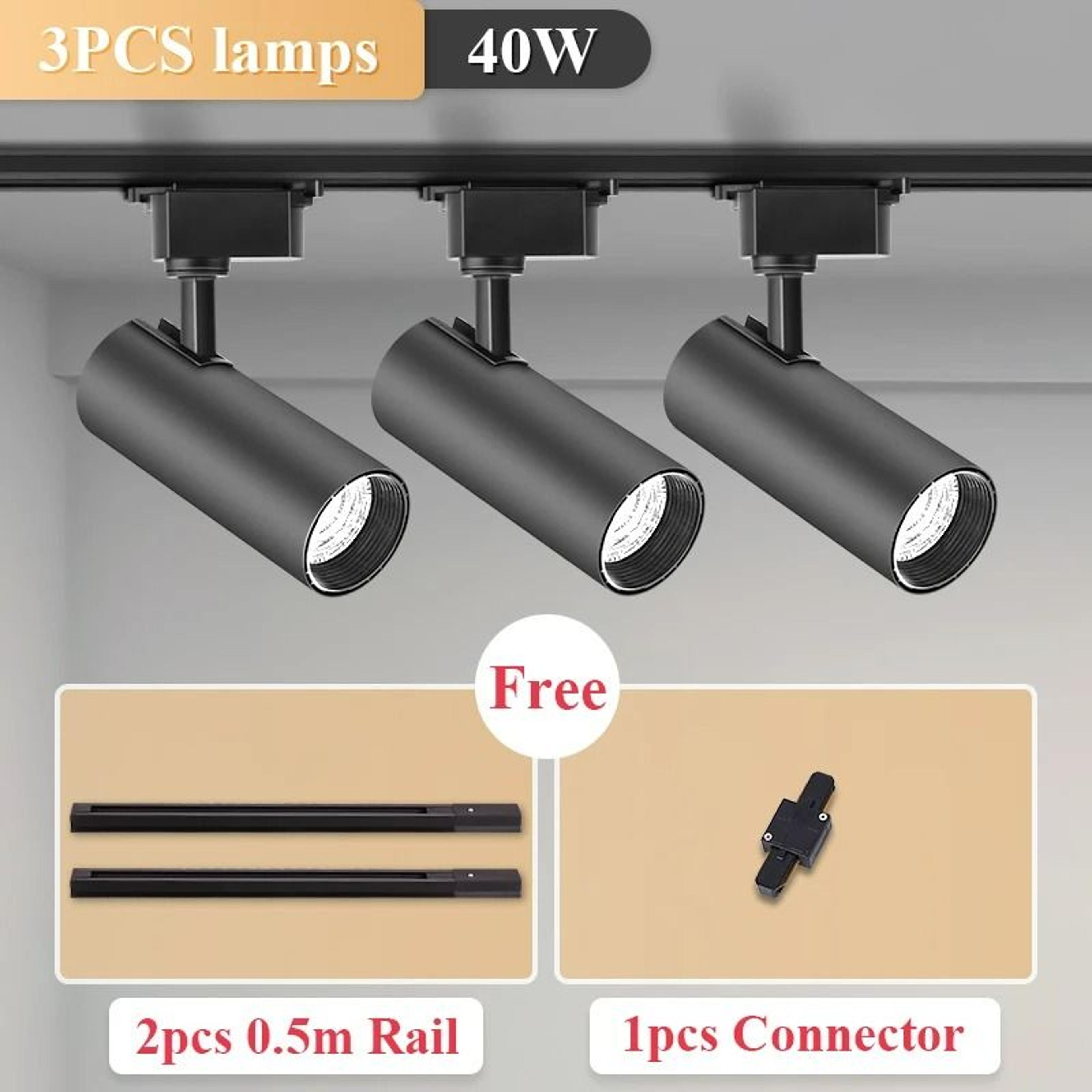 Modern Adjustable LED Track Lighting Rail Kit 7