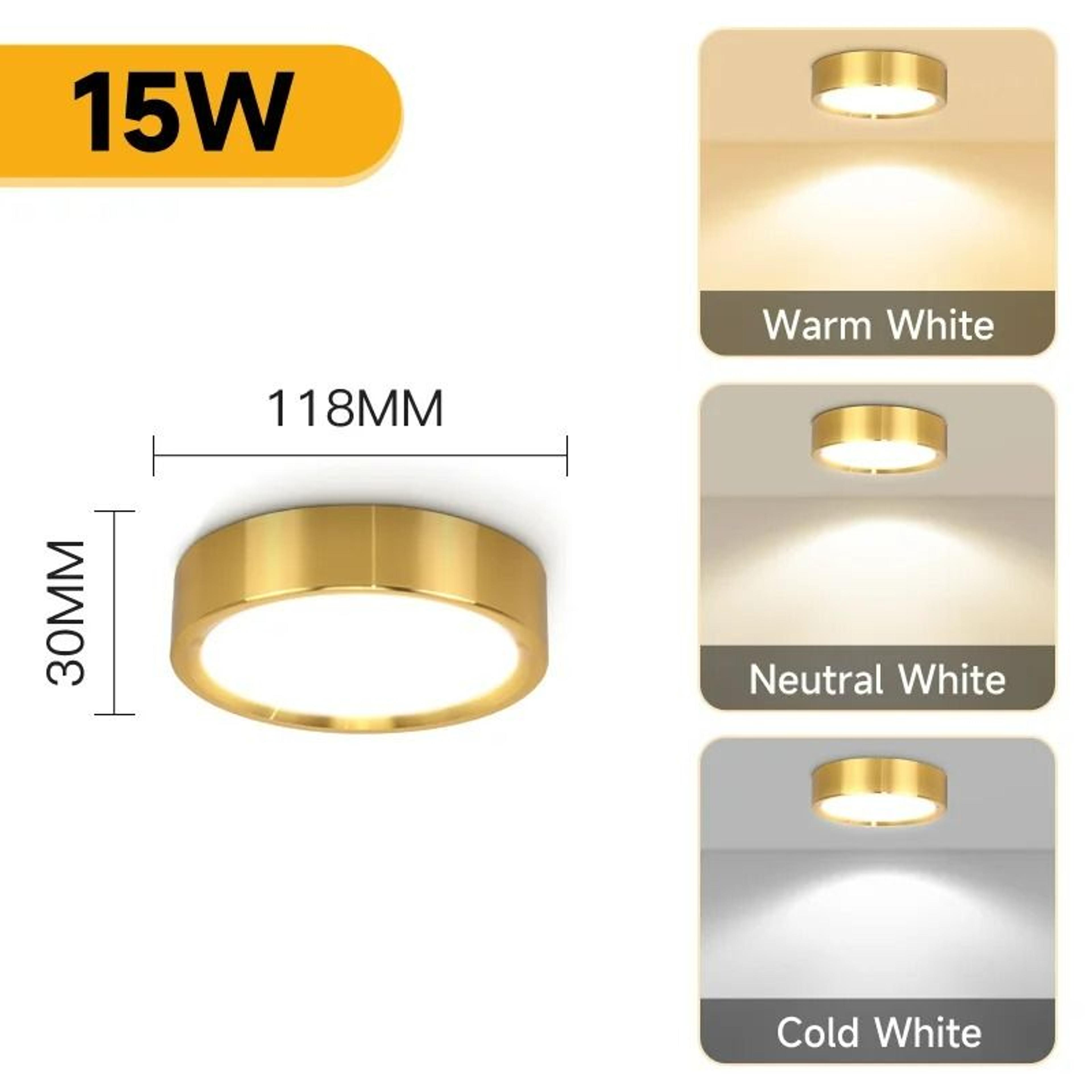 Modern Cylindrical Tricolor SurfaceMounted LED Spotlight 11