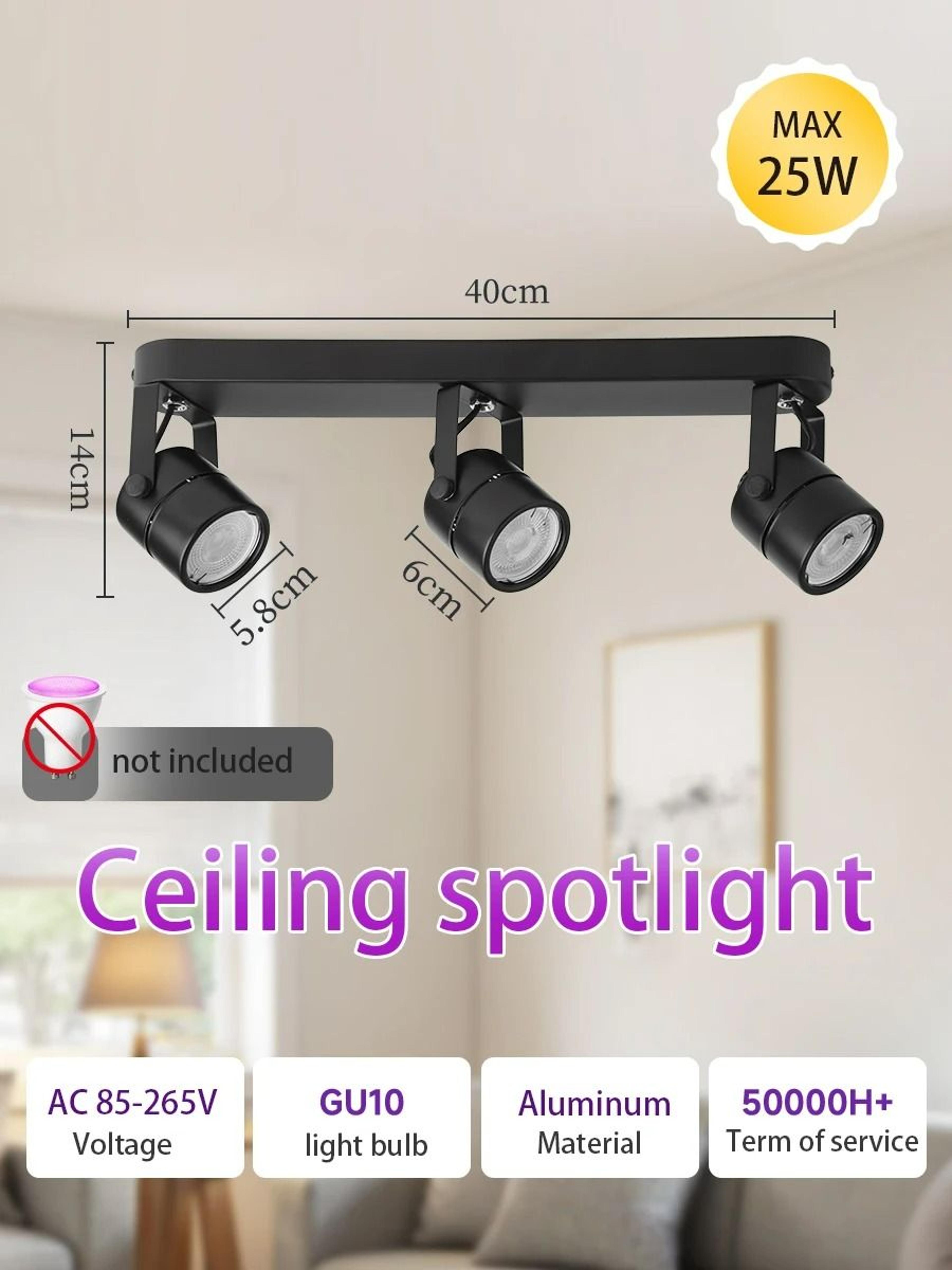 Modern Adjustable Linear Ceiling Spotlight Track Fixture Fixture Only 9