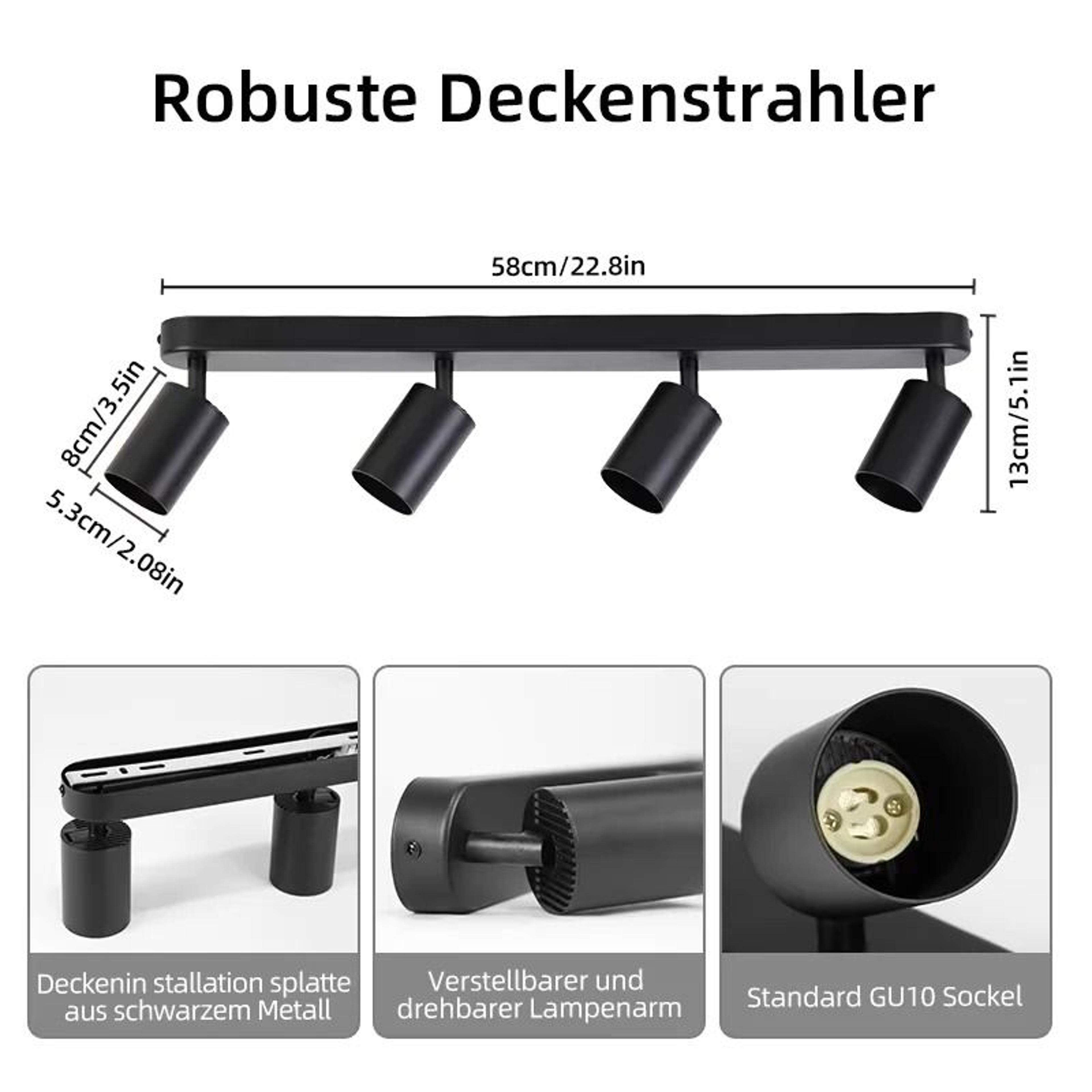 Modern Adjustable Linear Ceiling Spotlight Track Fixture Fixture Only 15