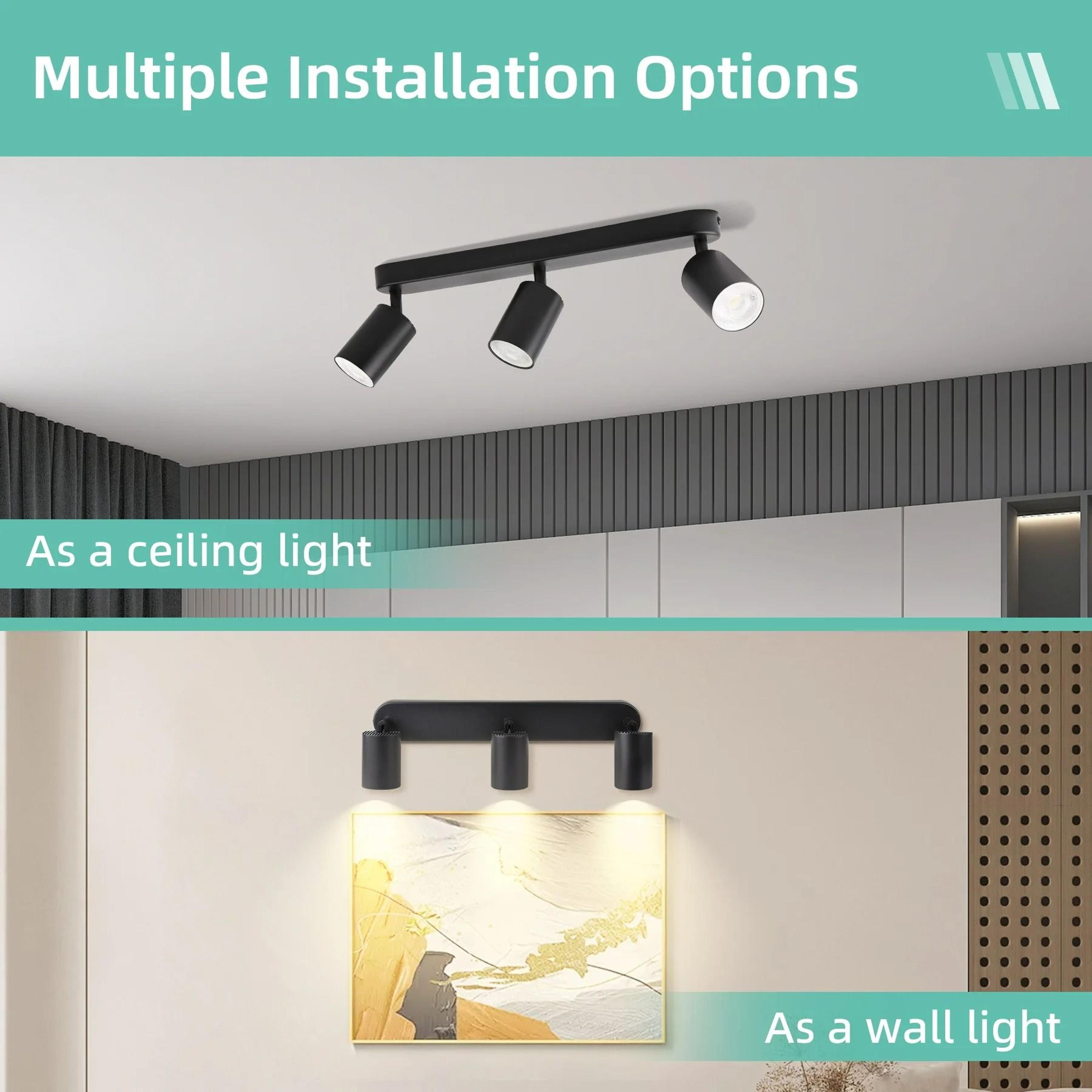 Modern Adjustable Linear Ceiling Spotlight Track Fixture Fixture Only 6