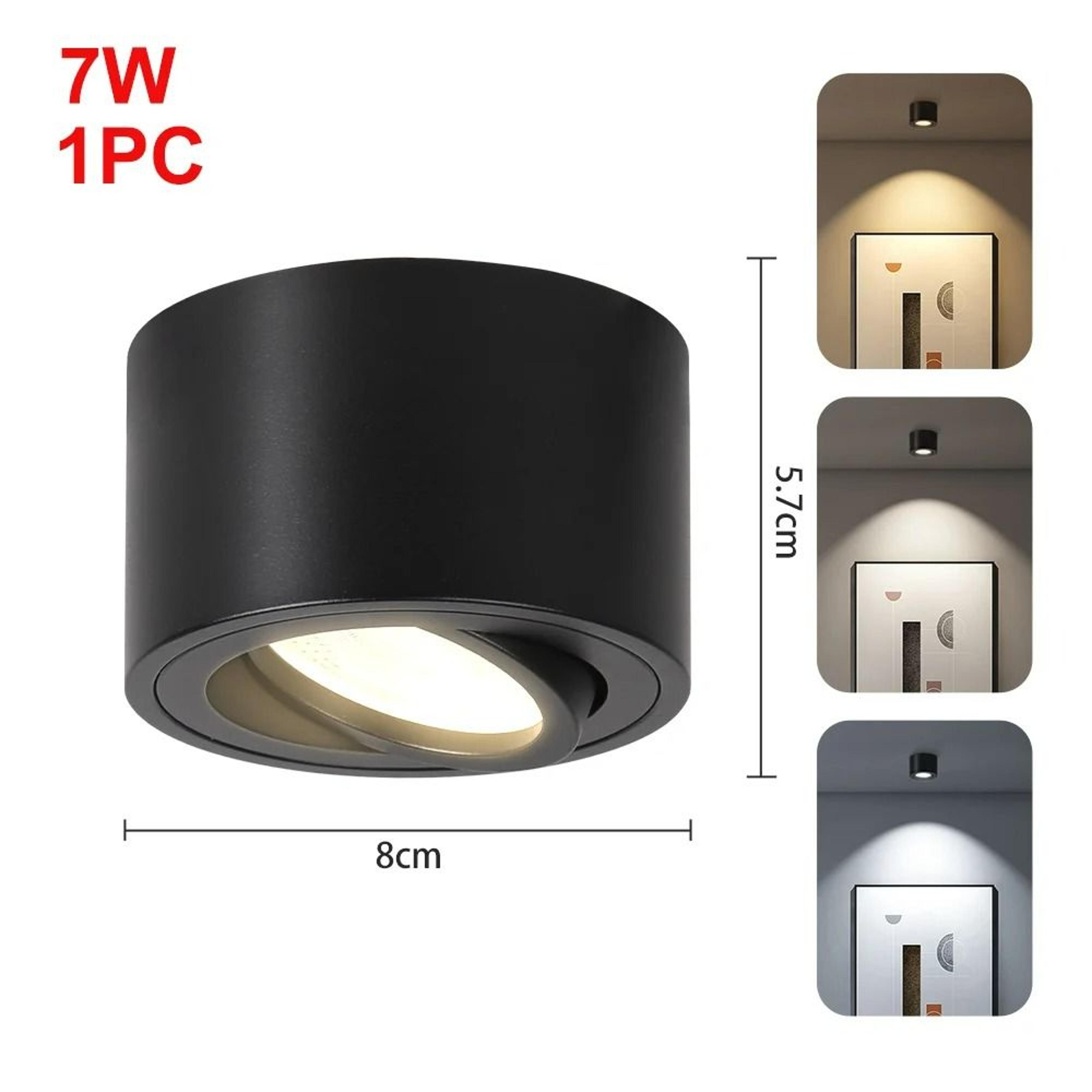 Modern Adjustable SurfaceMounted Dimmable LED Ceiling Spotlight 7