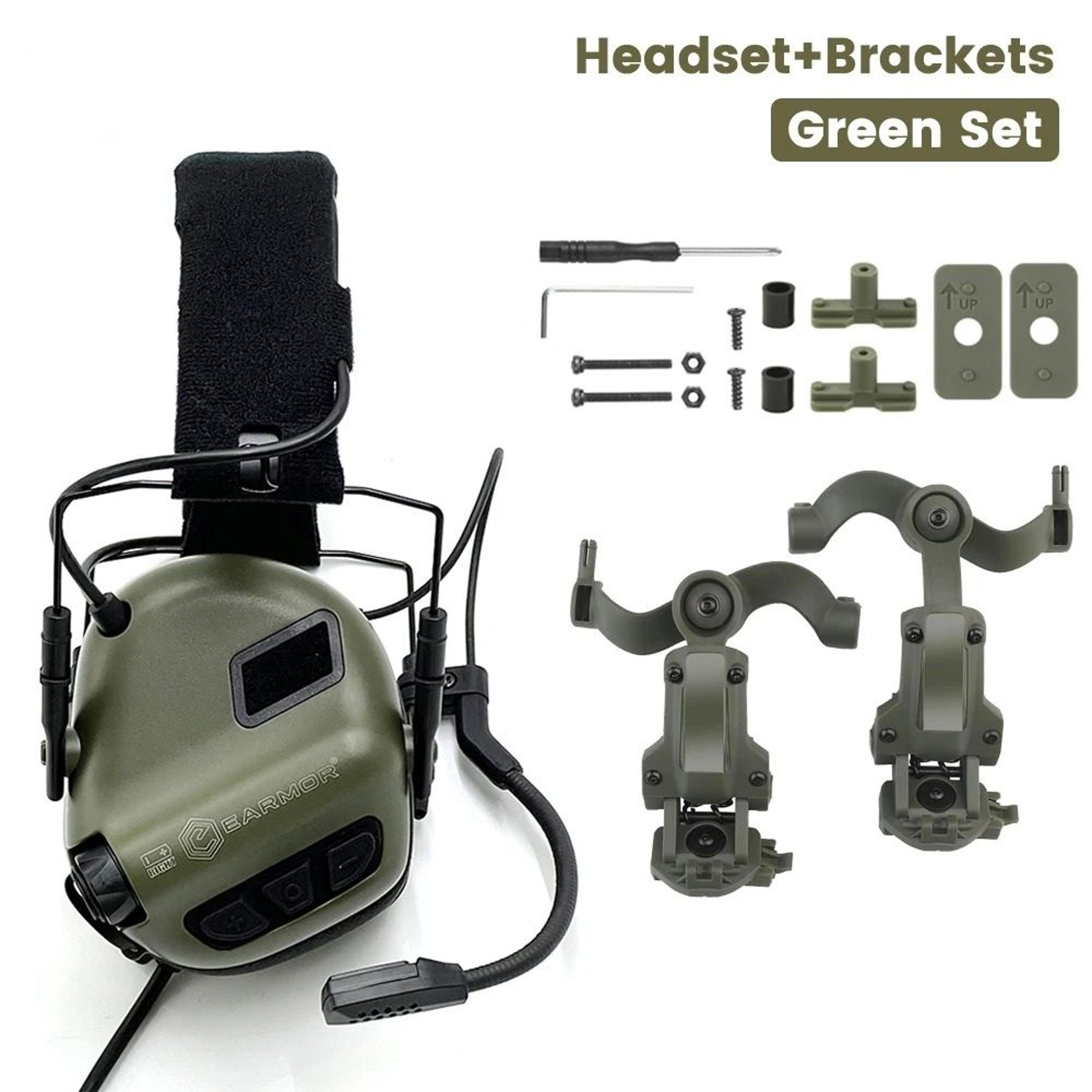 Professional Tactical Electronic Shooting Earmuffs  ARC Rail Headset 8