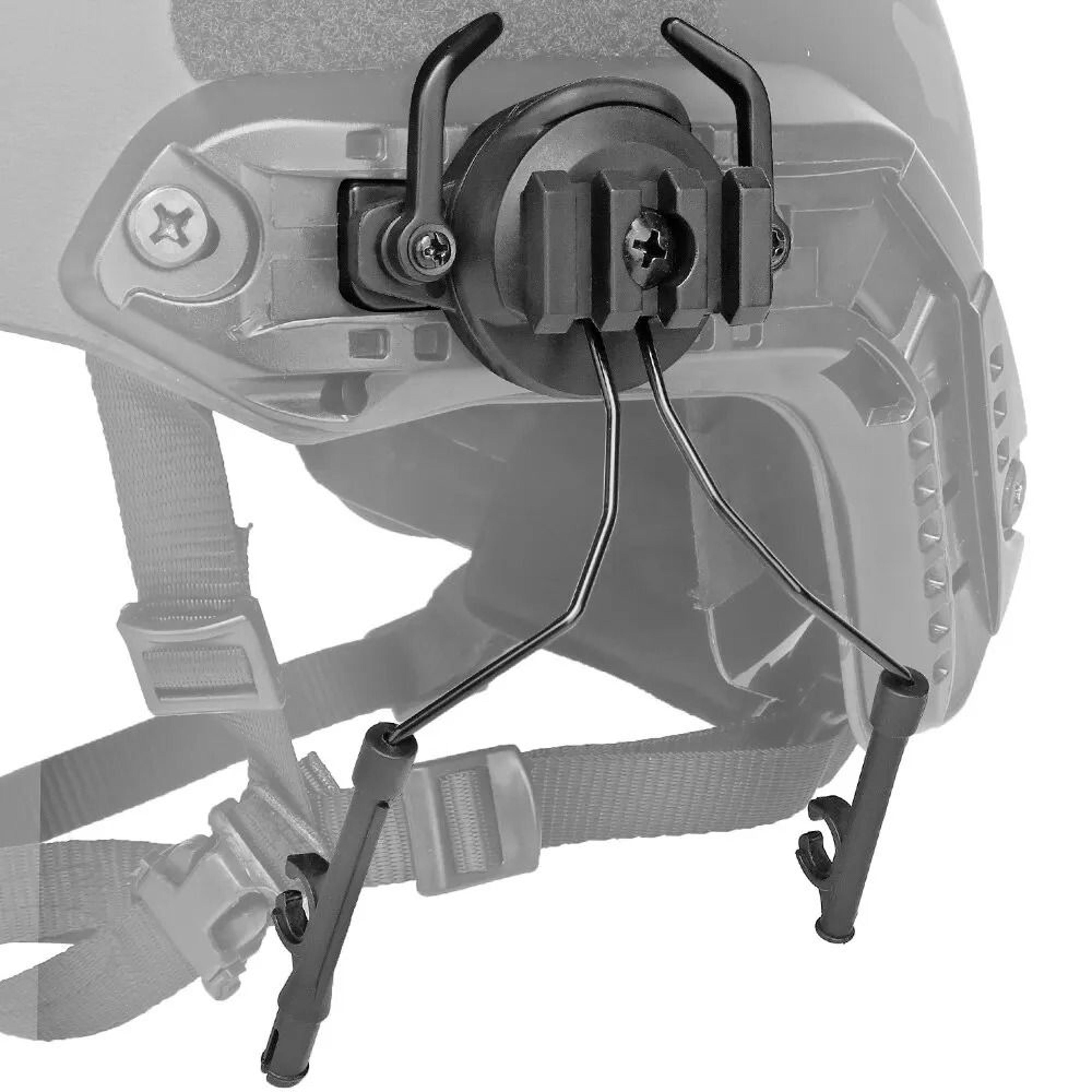 Tactical Helmet Headset Rail Adapter  Swivel Mount Bracket 2