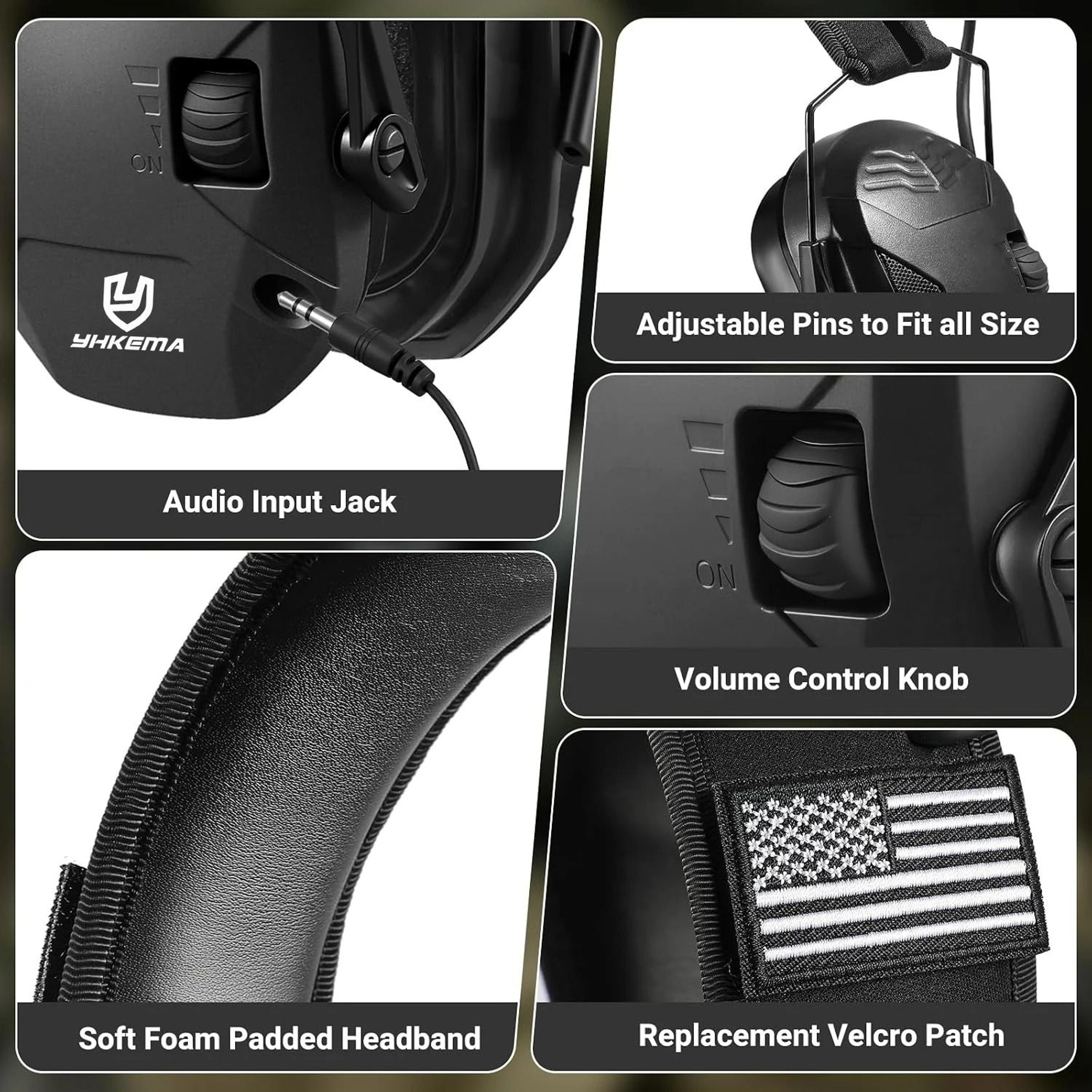 Tactical Active Noise Reduction Electronic Shooting  Hunting Earmuffs 2