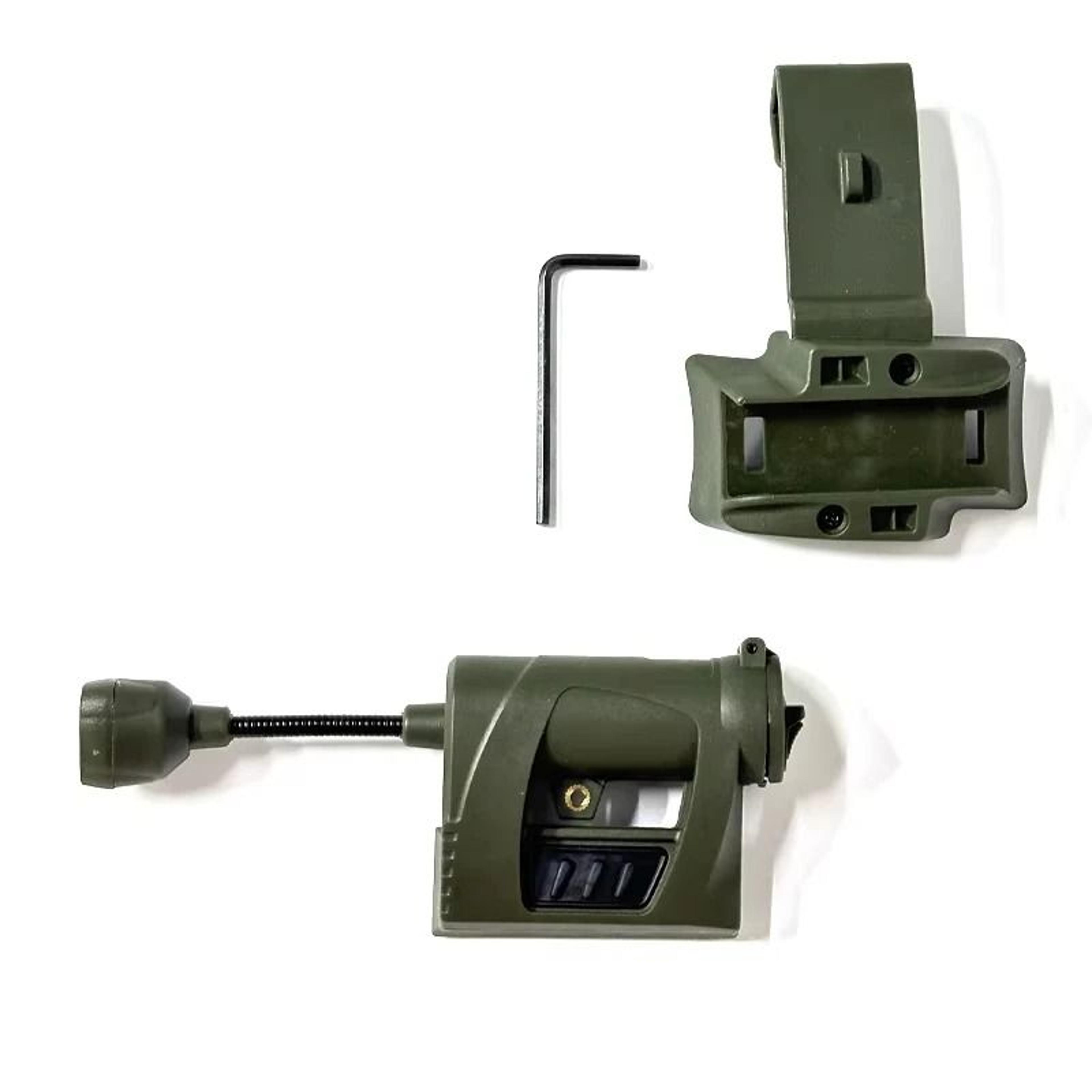 Modular Tactical Helmet Task Light With Flexible Neck  3 Output Modes 6