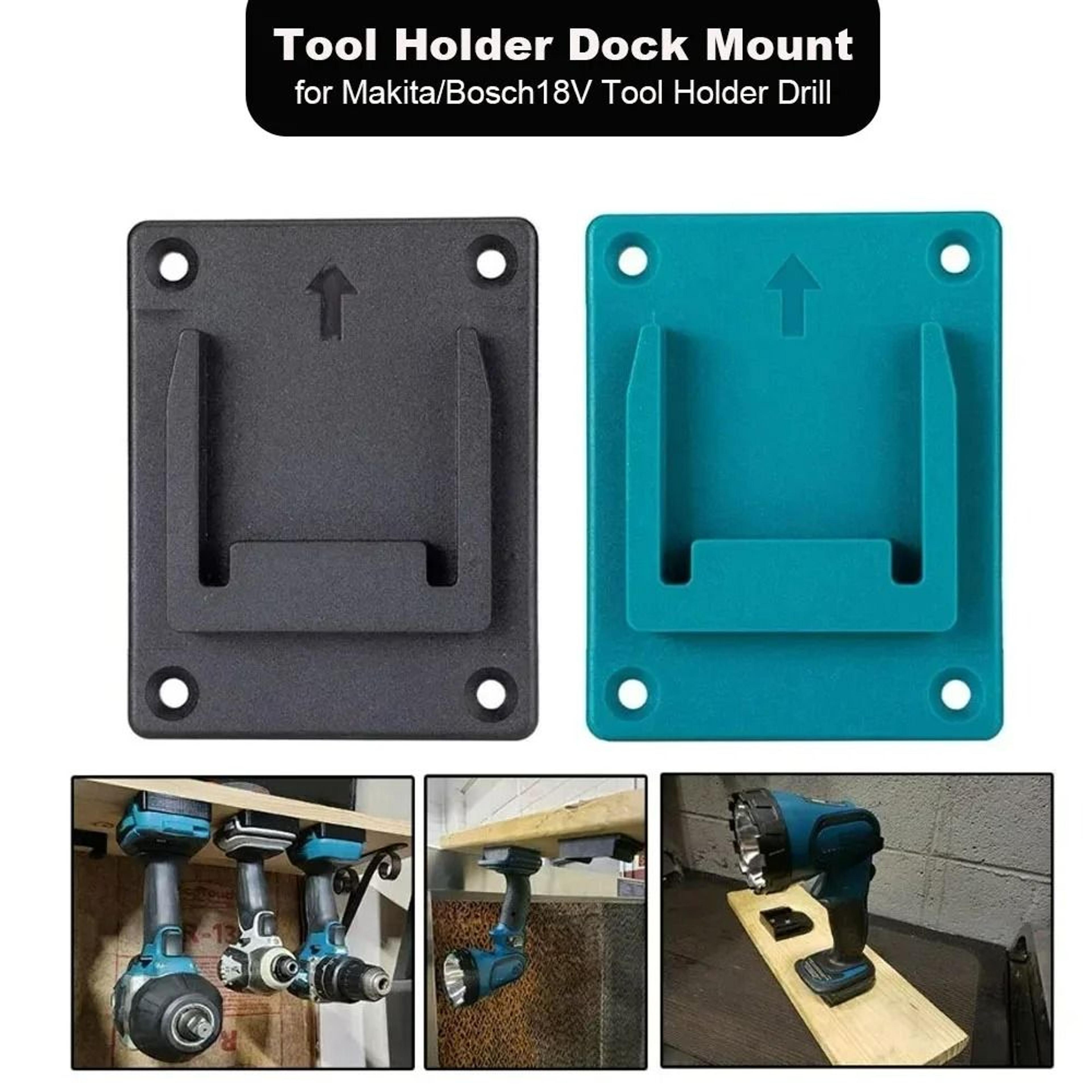 5-pack heavy-duty cordless tool mounts & wall storage brackets for 18v tools