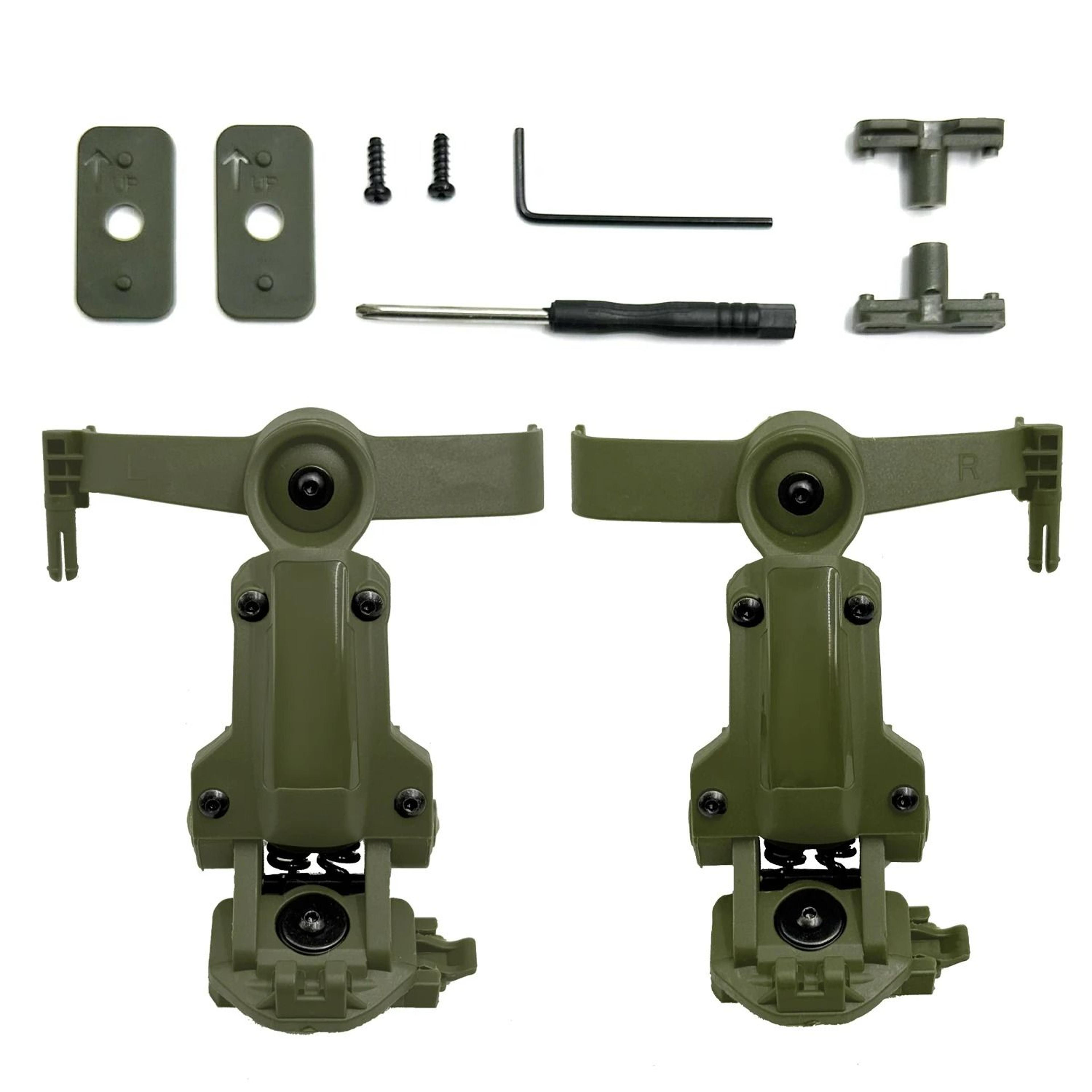 Tactical Helmet Rail Adapter  Headset Suspension Mount For ARC  MLOK Rails 6
