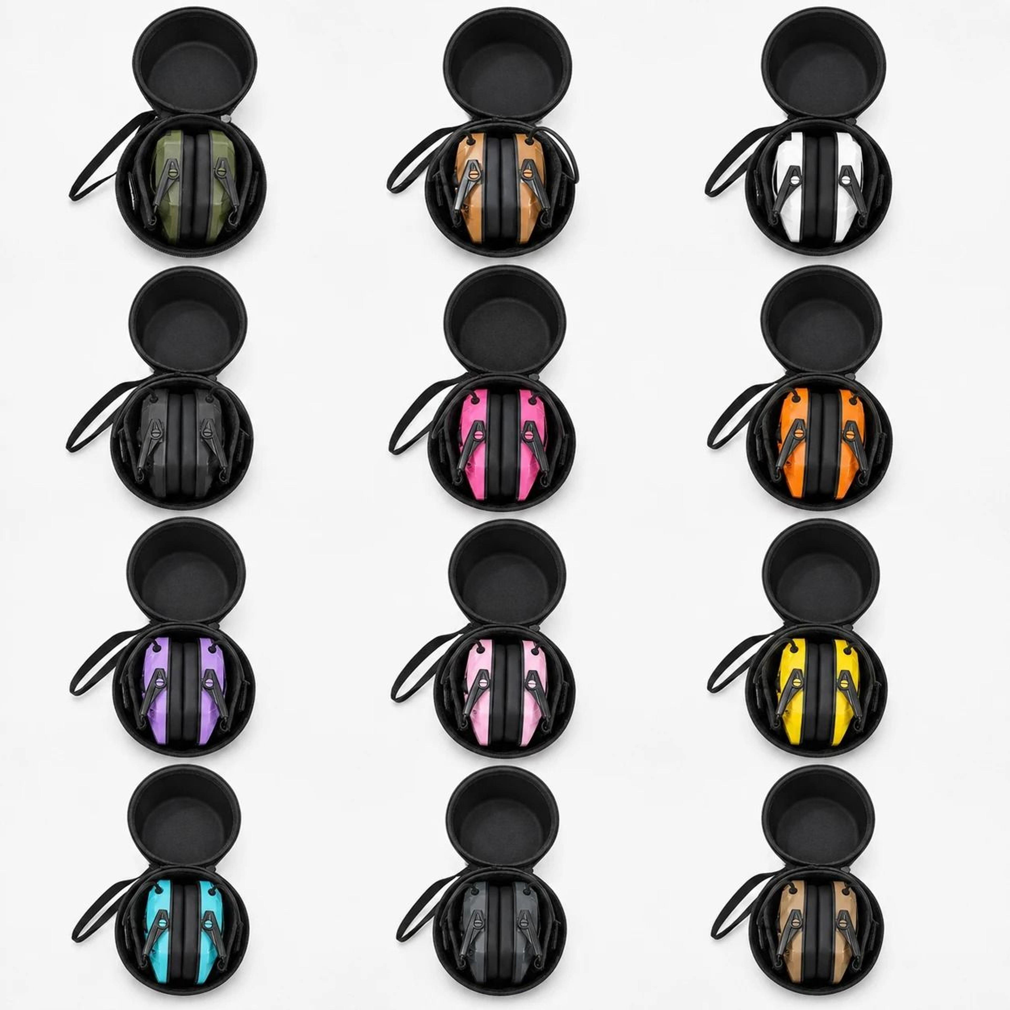 Tactical Electronic Shooting Earmuffs  Sound Amplification Headset With Storage Bag 2