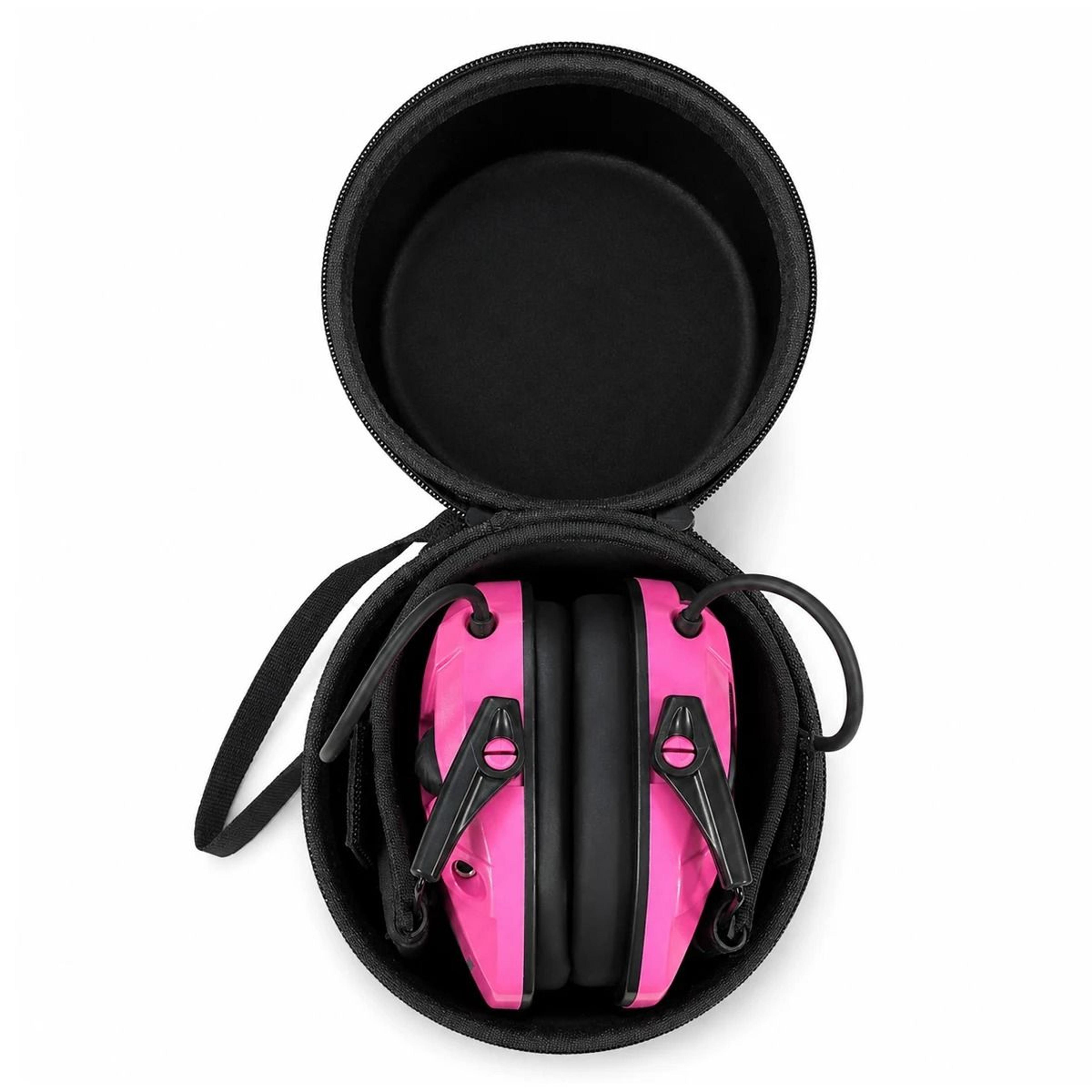 Tactical Electronic Shooting Earmuffs  Sound Amplification Headset With Storage Bag 10