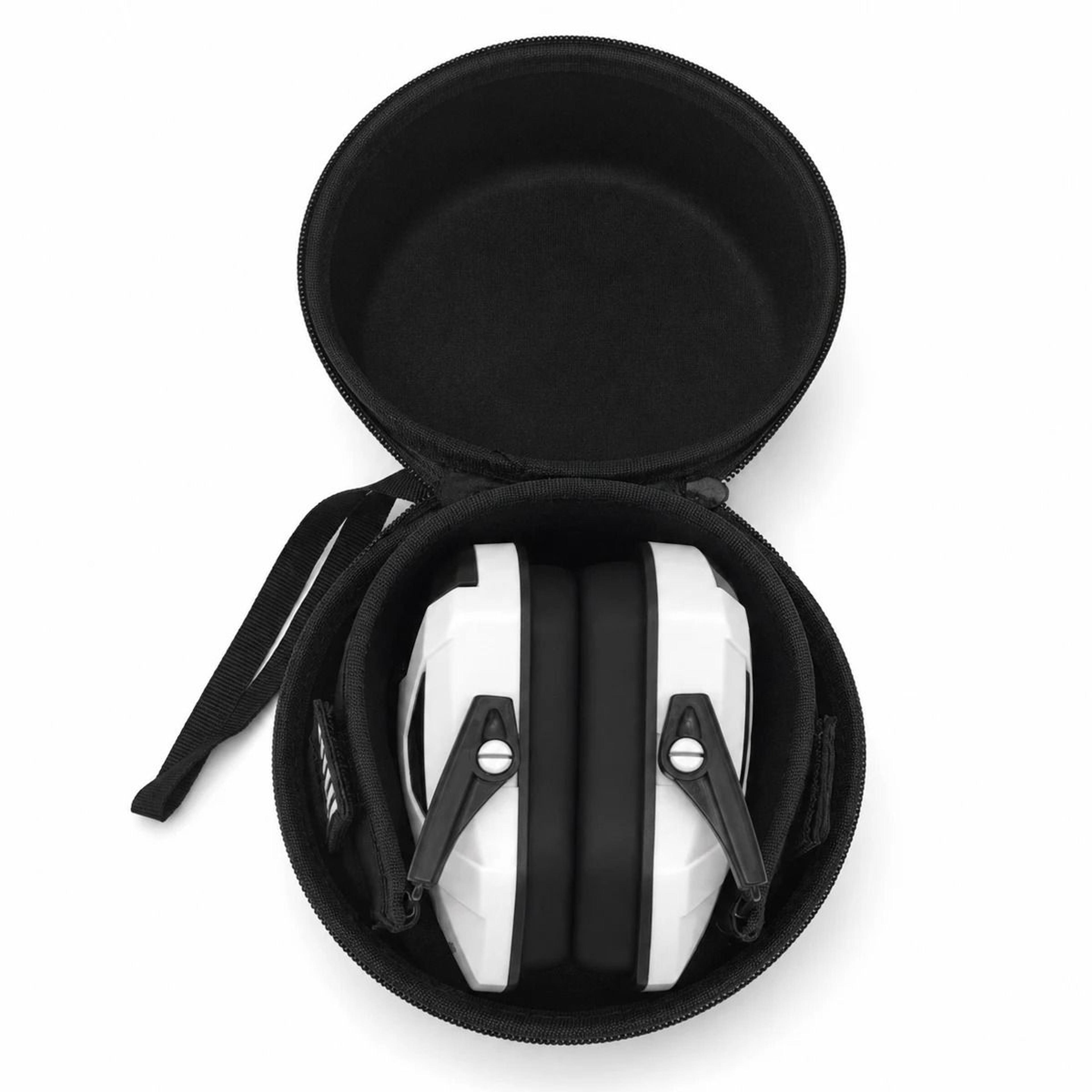 Tactical Electronic Shooting Earmuffs  Sound Amplification Headset With Storage Bag 17