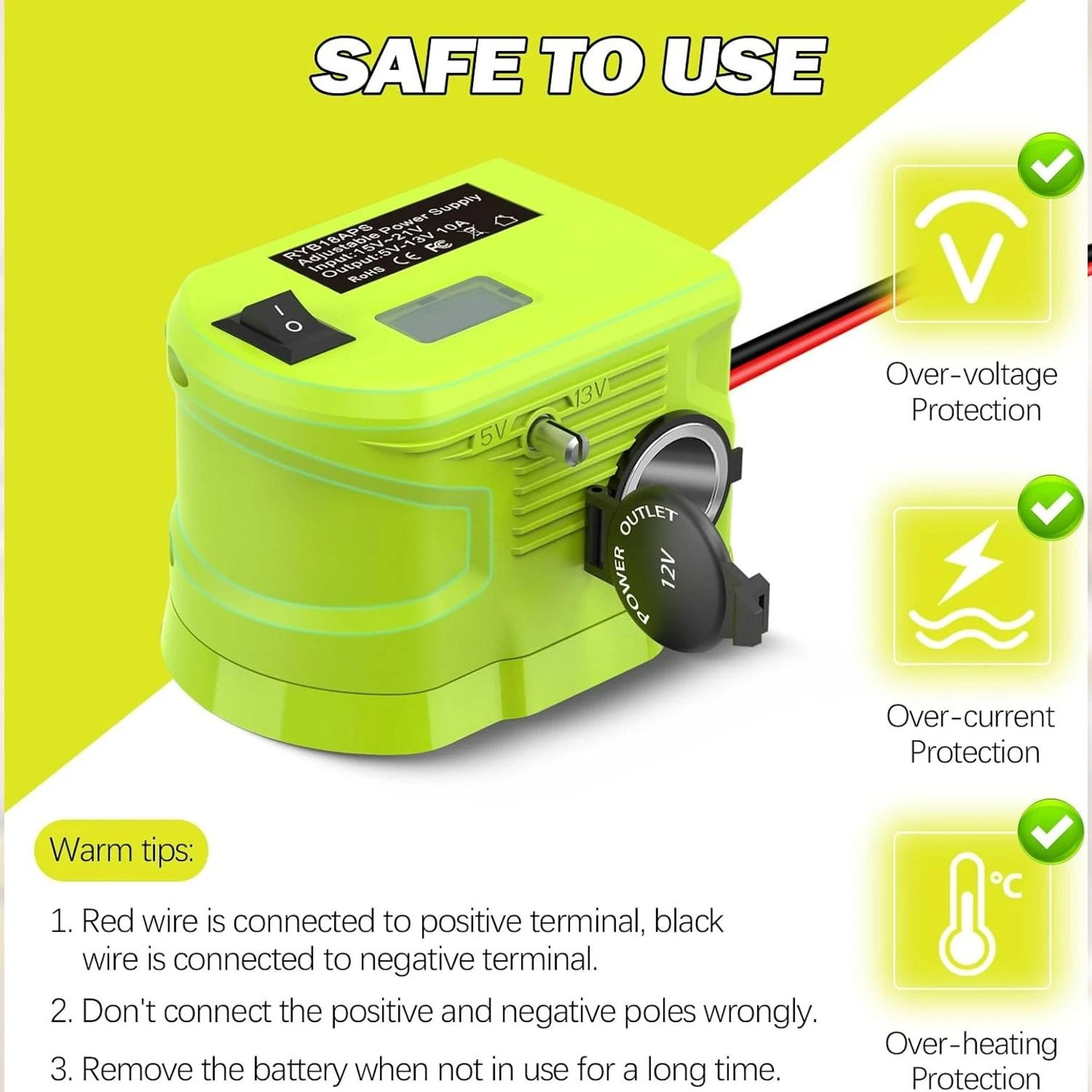 DC 18V To DC 12V StepDown Voltage Converter For 18V Lithium Batteries 2
