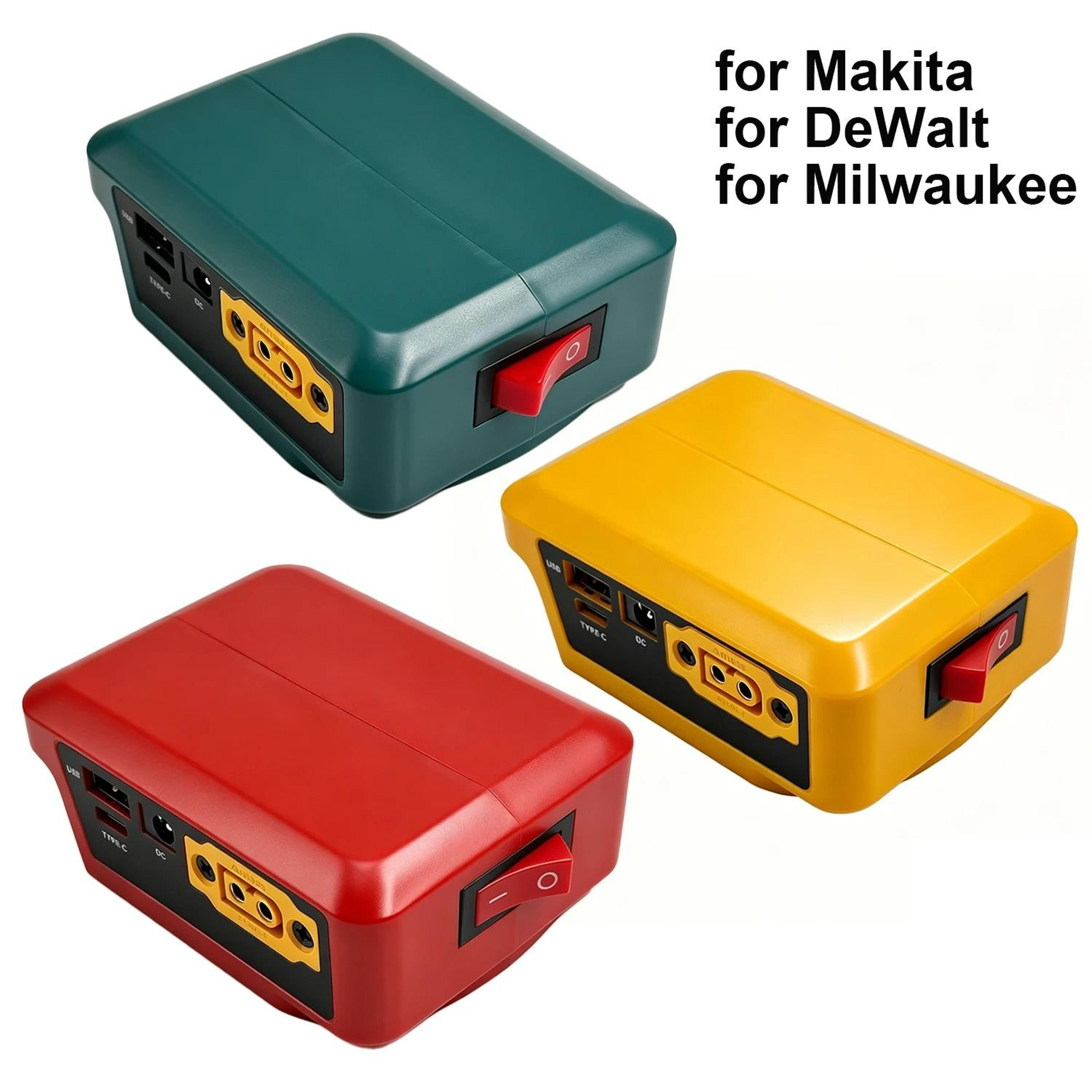 multi-platform bidirectional fast-charging power converter with digital display for 18v-20v lithium batteries