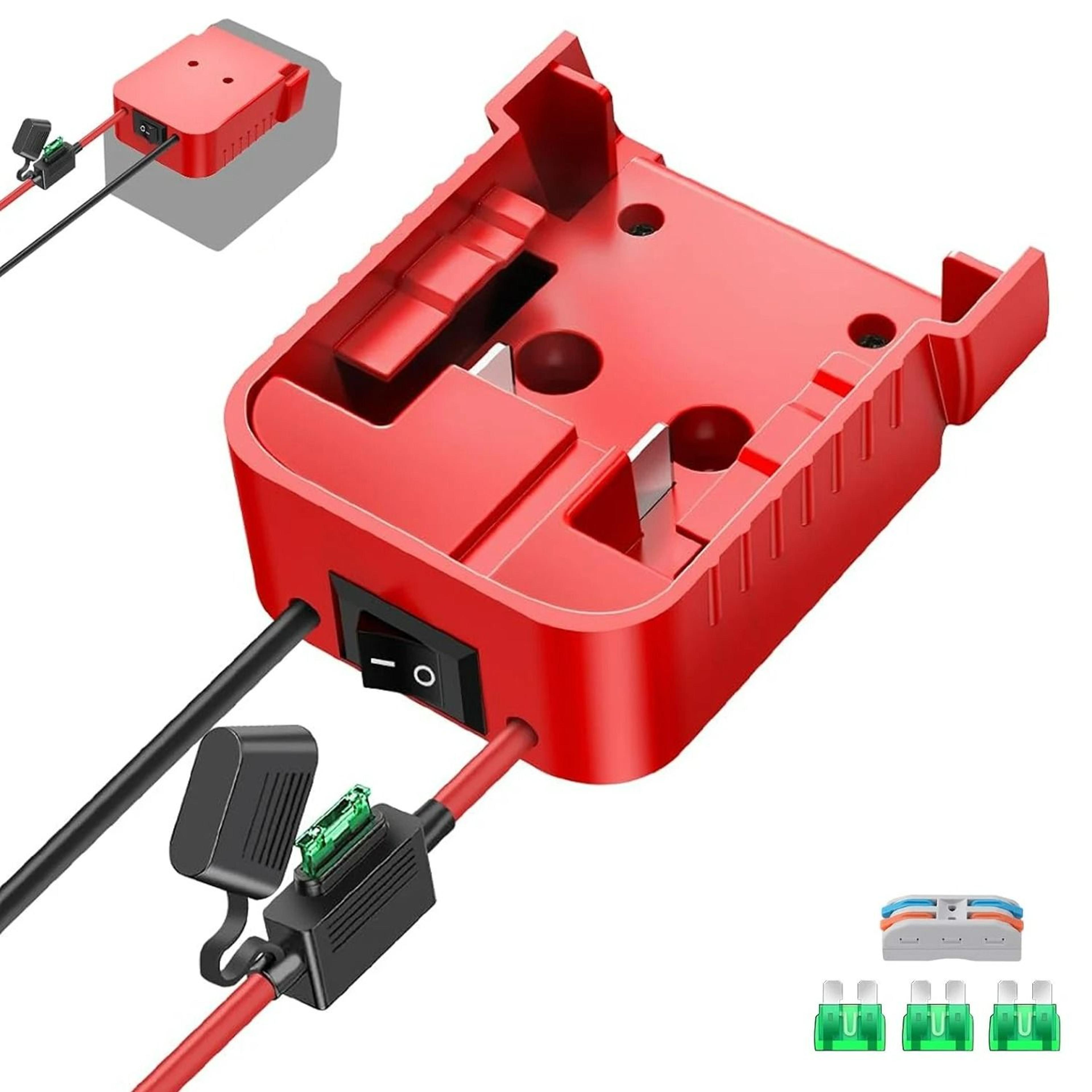Power Wheel Battery Conversion Kit For 18V Lithium Batteries With Switch Fuse  Wire Terminals 0