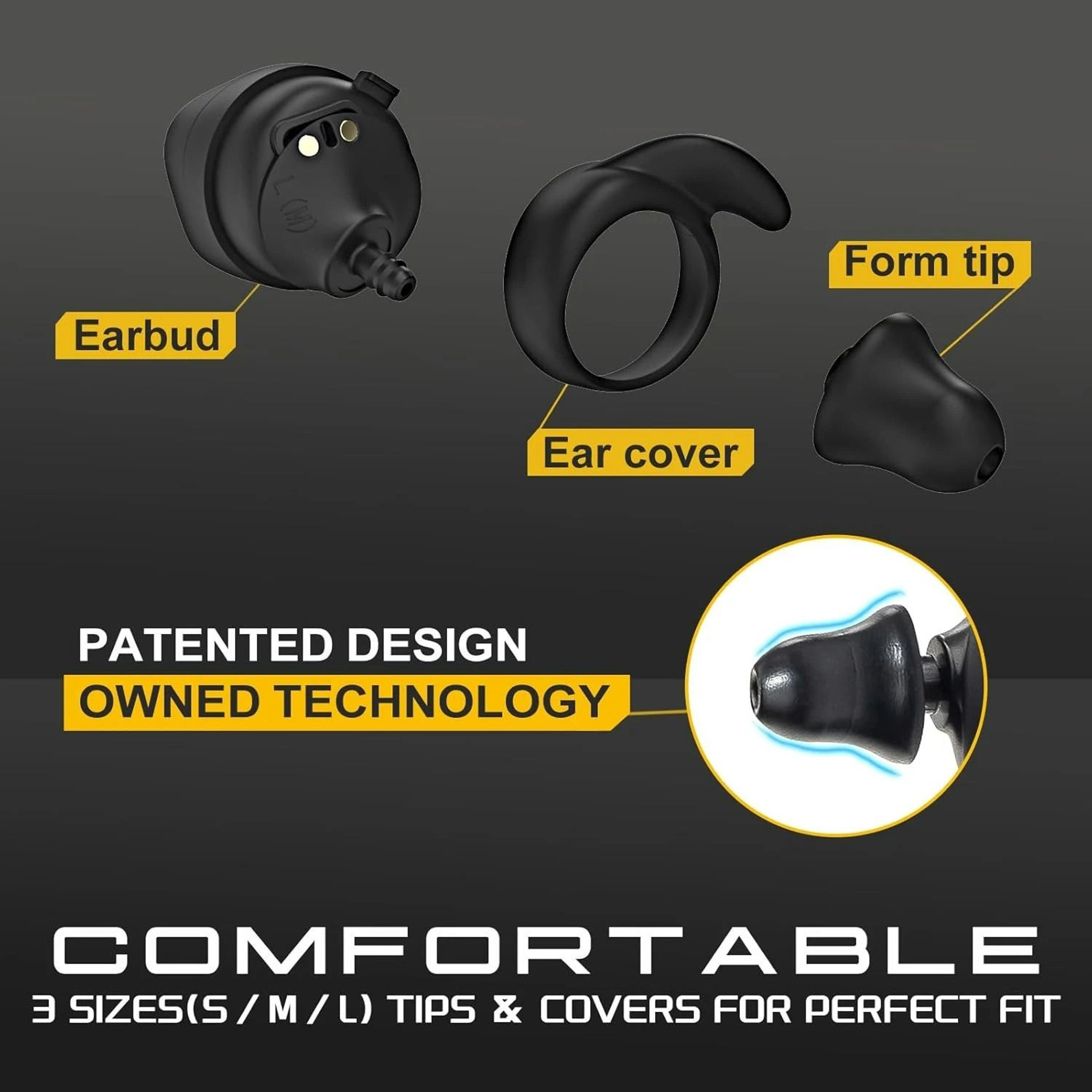 InEar Electronic Tactical Hearing Protection Earbuds With Bluetooth  Ambient Sound Amplification 4